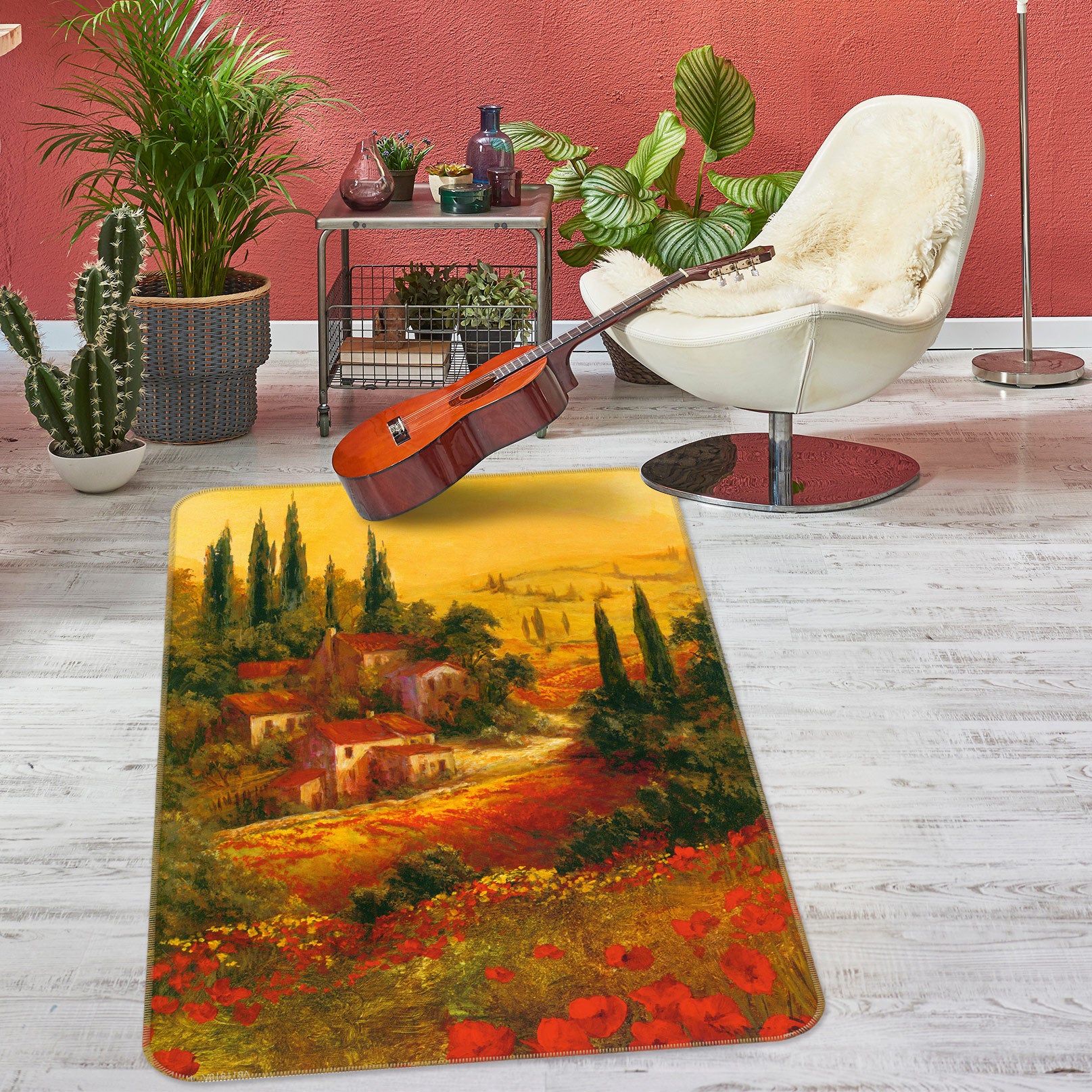 3D Grove Trees 76138 Non Slip Rug Mat