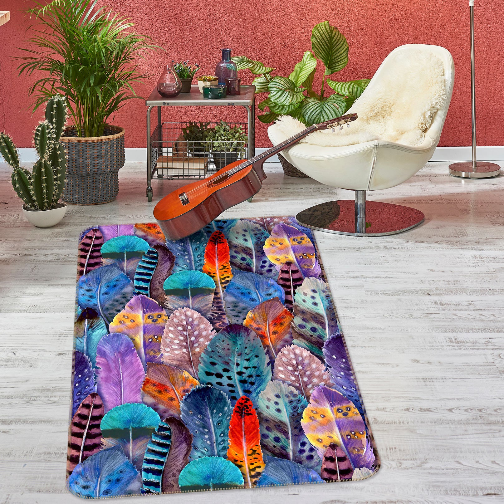 3D Color 33106 Non Slip Rug Mat