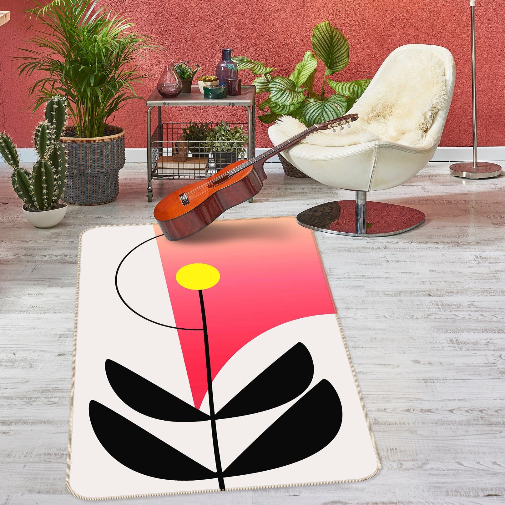 3D Rainbow Rain 1102 Boris Draschoff Rug Non Slip Rug Mat Mat AJ Creativity Home