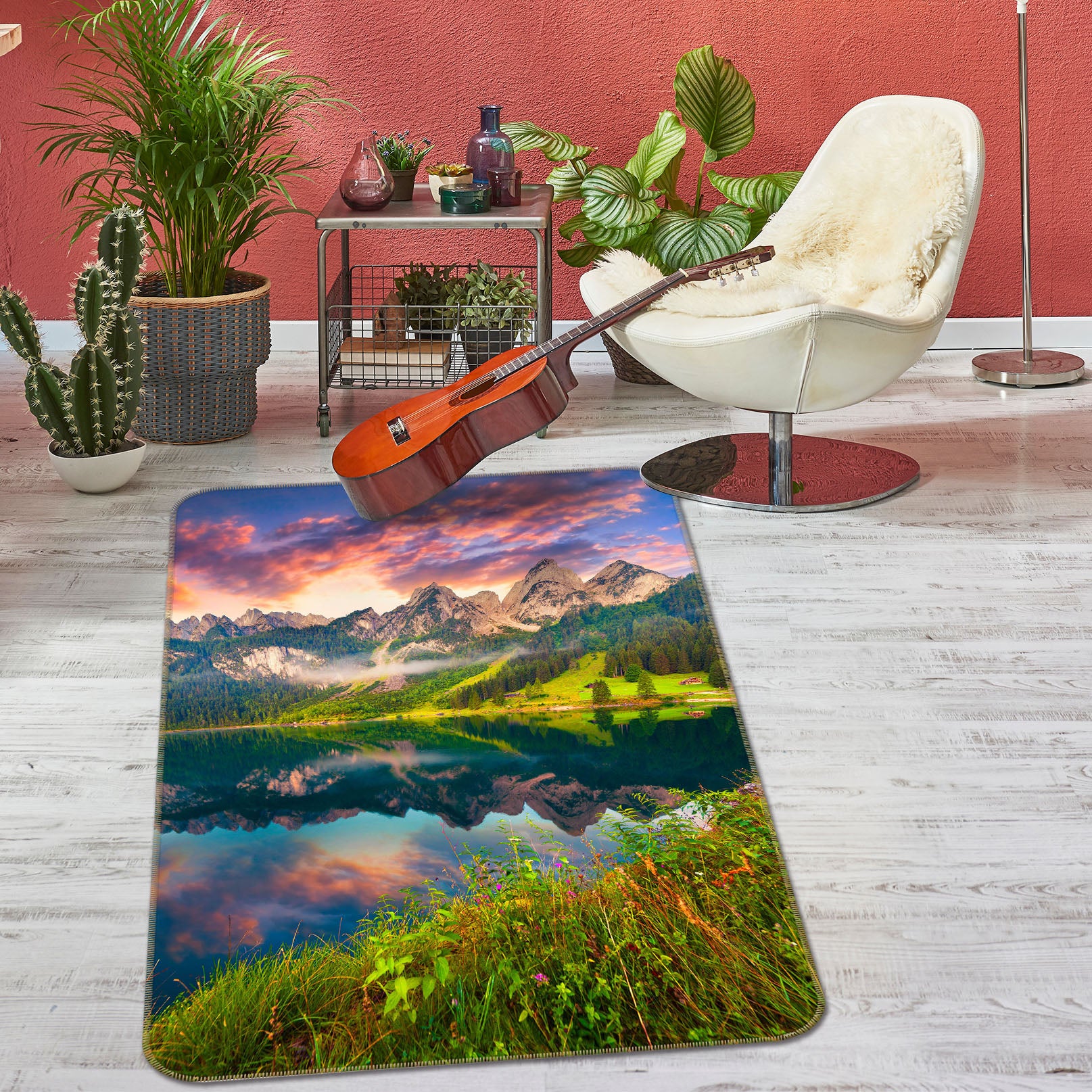 3D Mountains 26133 Non Slip Rug Mat