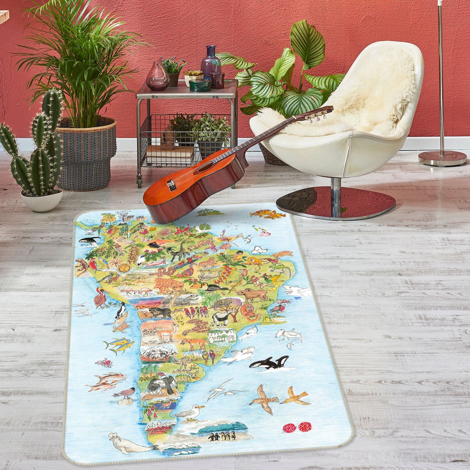 3D Forest Animals 1519 Michael Sewell Rug Non Slip Rug Mat Mat AJ Creativity Home