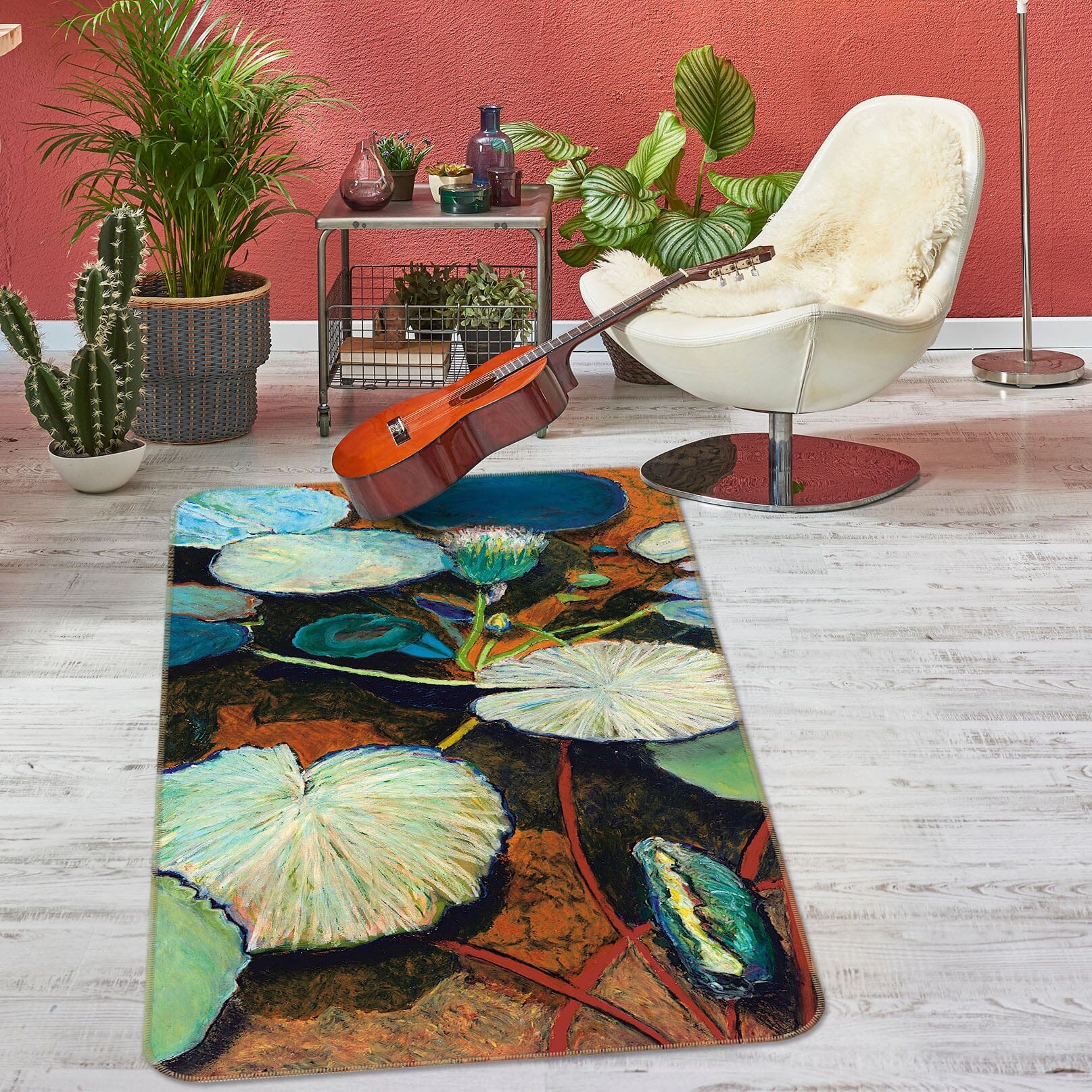 3D Frogs Hideaway 3033 Allan P. Friedlander Rug Non Slip Rug Mat Mat AJ Creativity Home