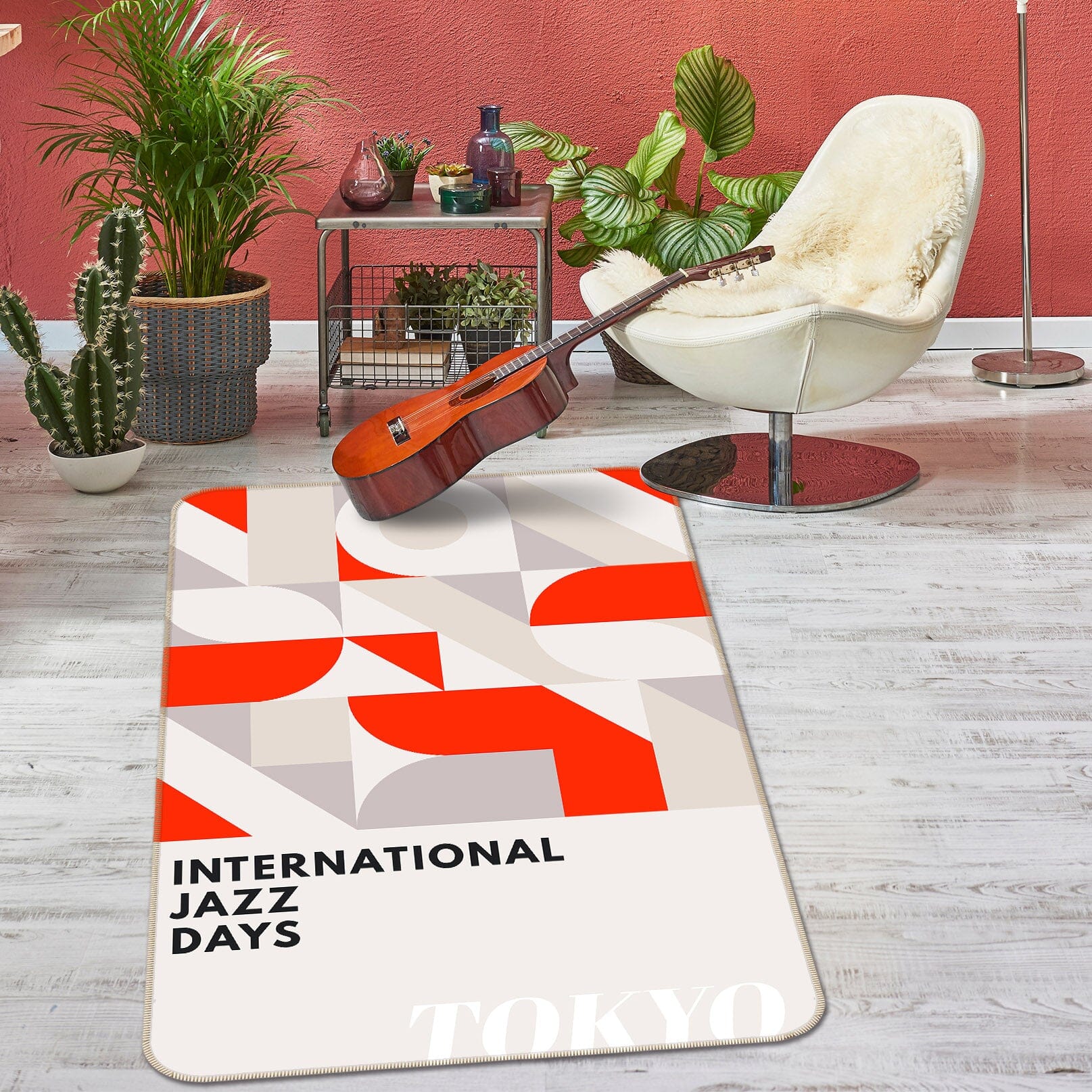 3D Gray Semicircle Pattern 1065 Boris Draschoff Rug Non Slip Rug Mat Mat AJ Creativity Home