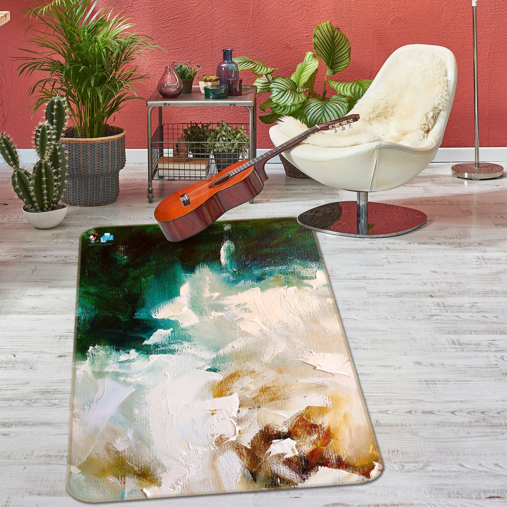 3D Paint Art 1306 Skromova Marina Rug Non Slip Rug Mat