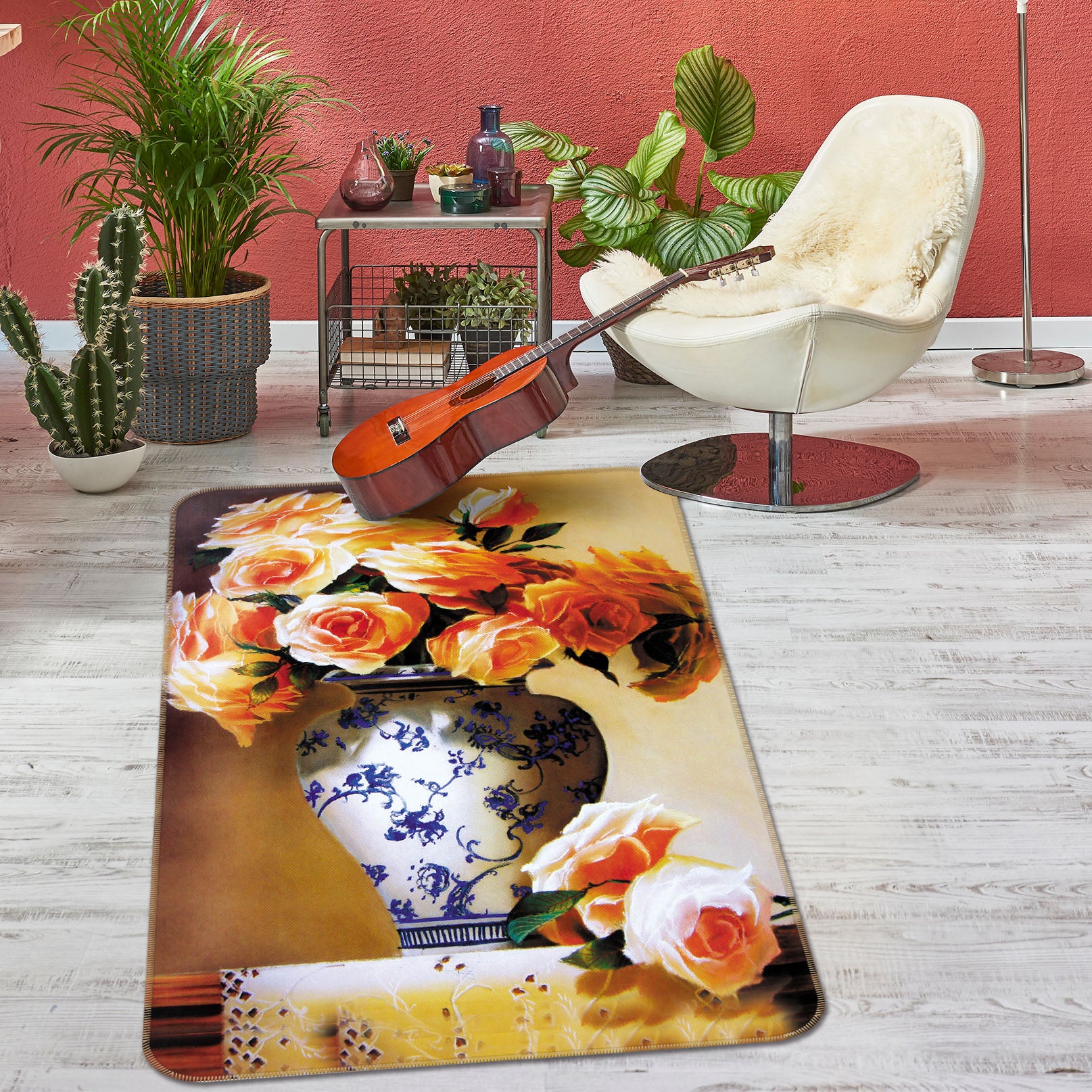 3D Vase 33231 Non Slip Rug Mat