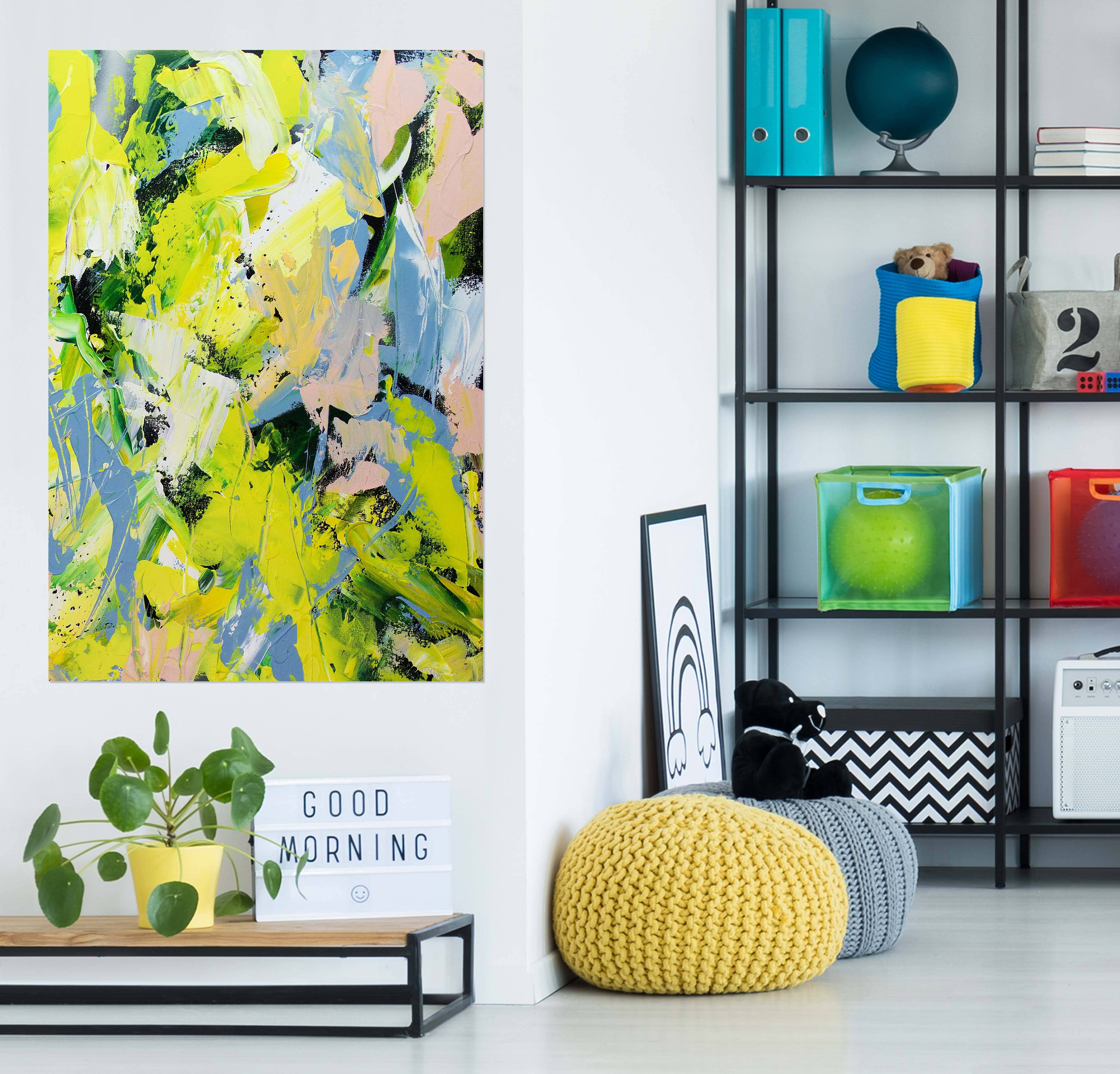 3D Yellow Graffiti 292 Allan P. Friedlander Wall Sticker Wallpaper AJ Wallpaper 2