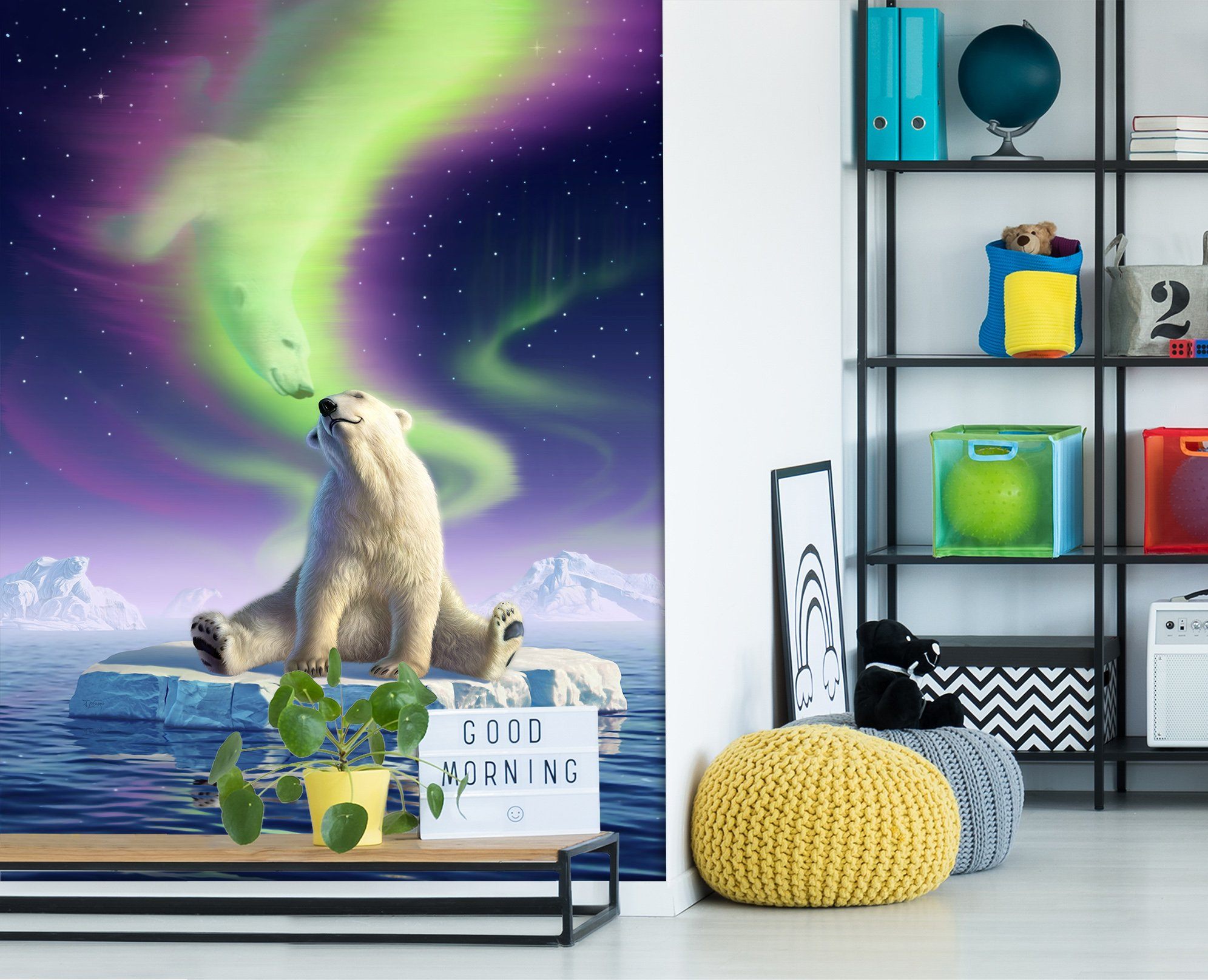 3D Arctic Kiss 1401 Jerry LoFaro Wall Mural Wall Murals Wallpaper AJ Wallpaper 2
