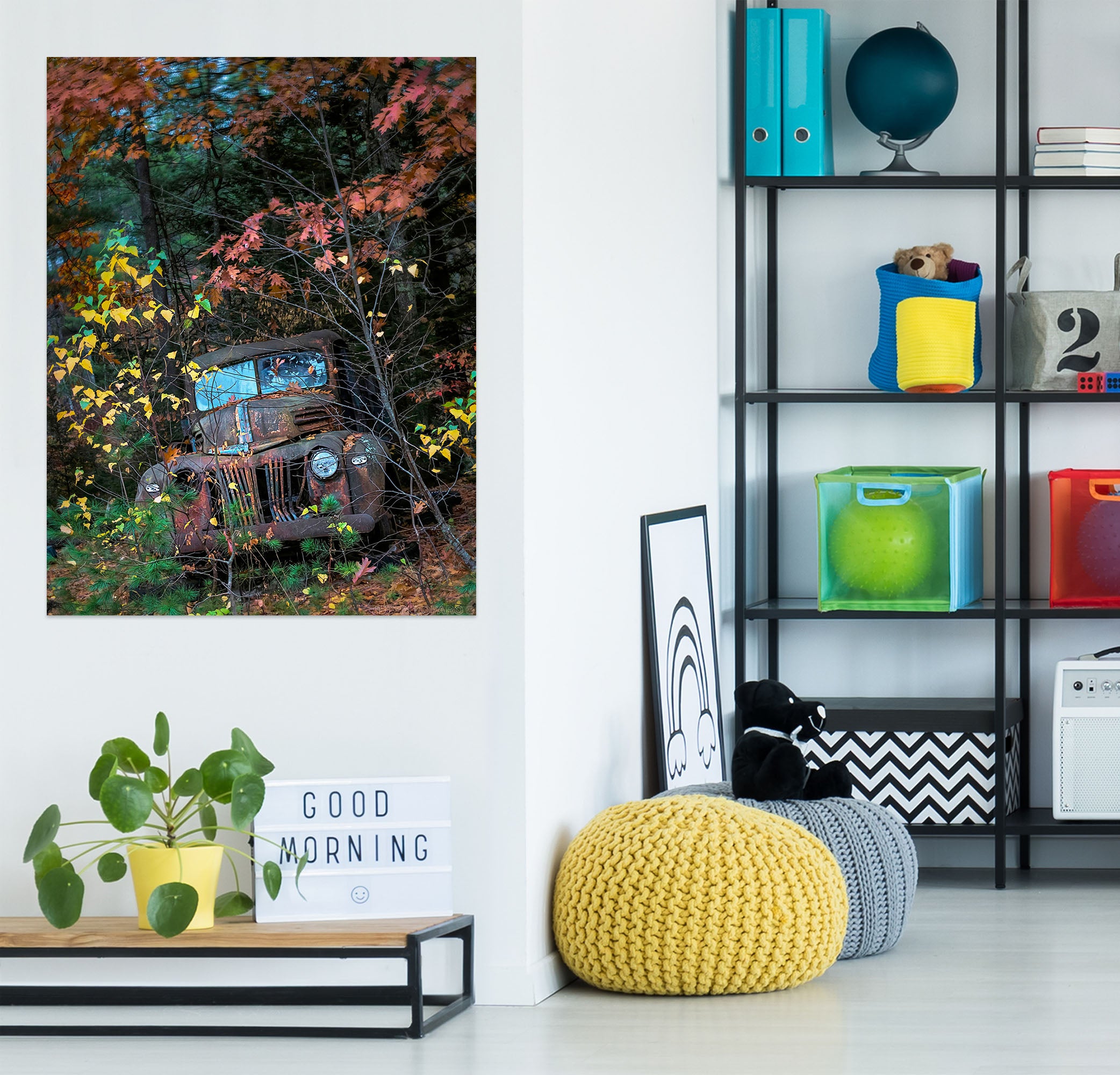 3D Jungle Junk Car 85194 Jerry LoFaro Wall Sticker