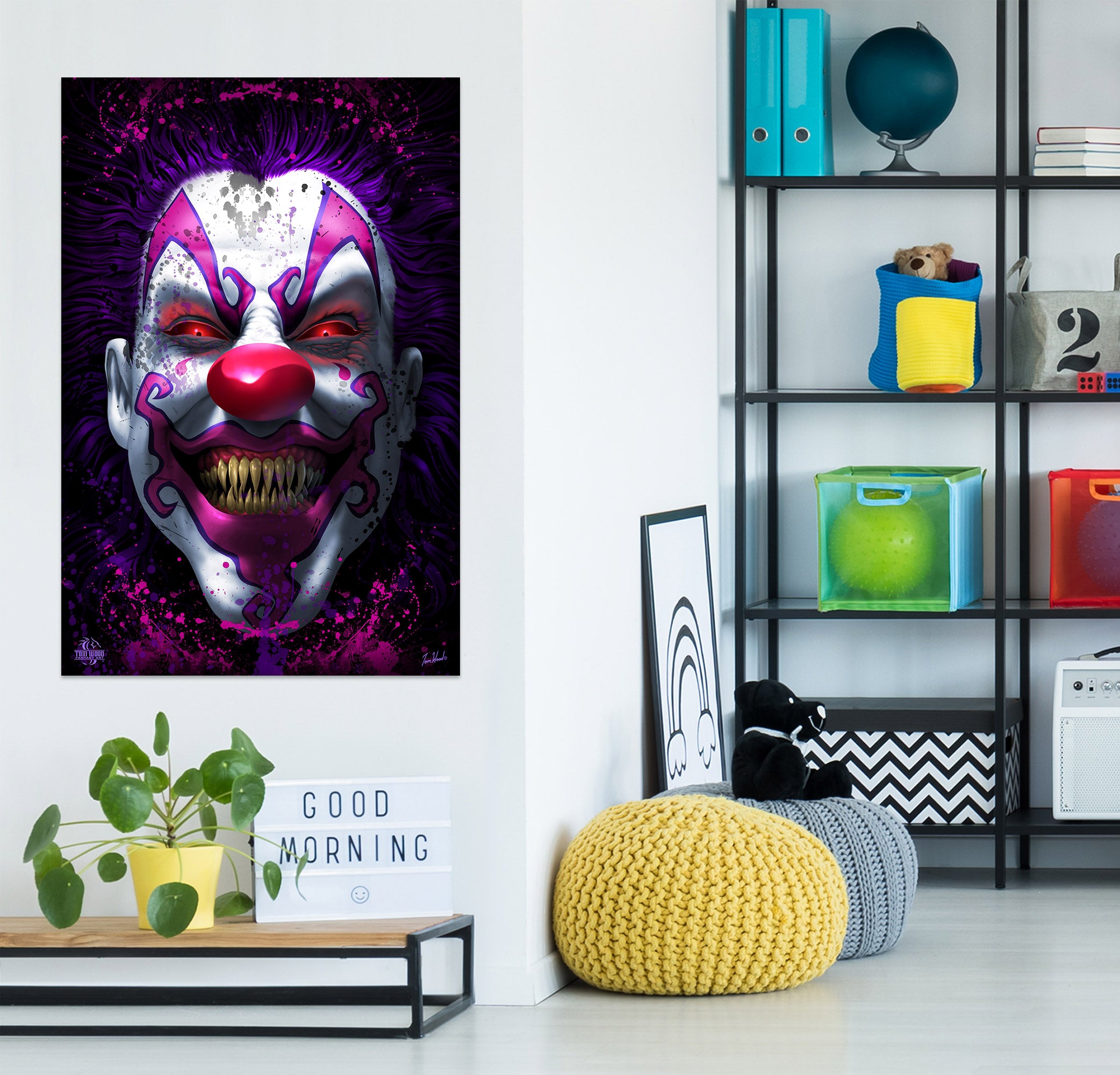 3D Clown 5139 Tom Wood Wall Sticker