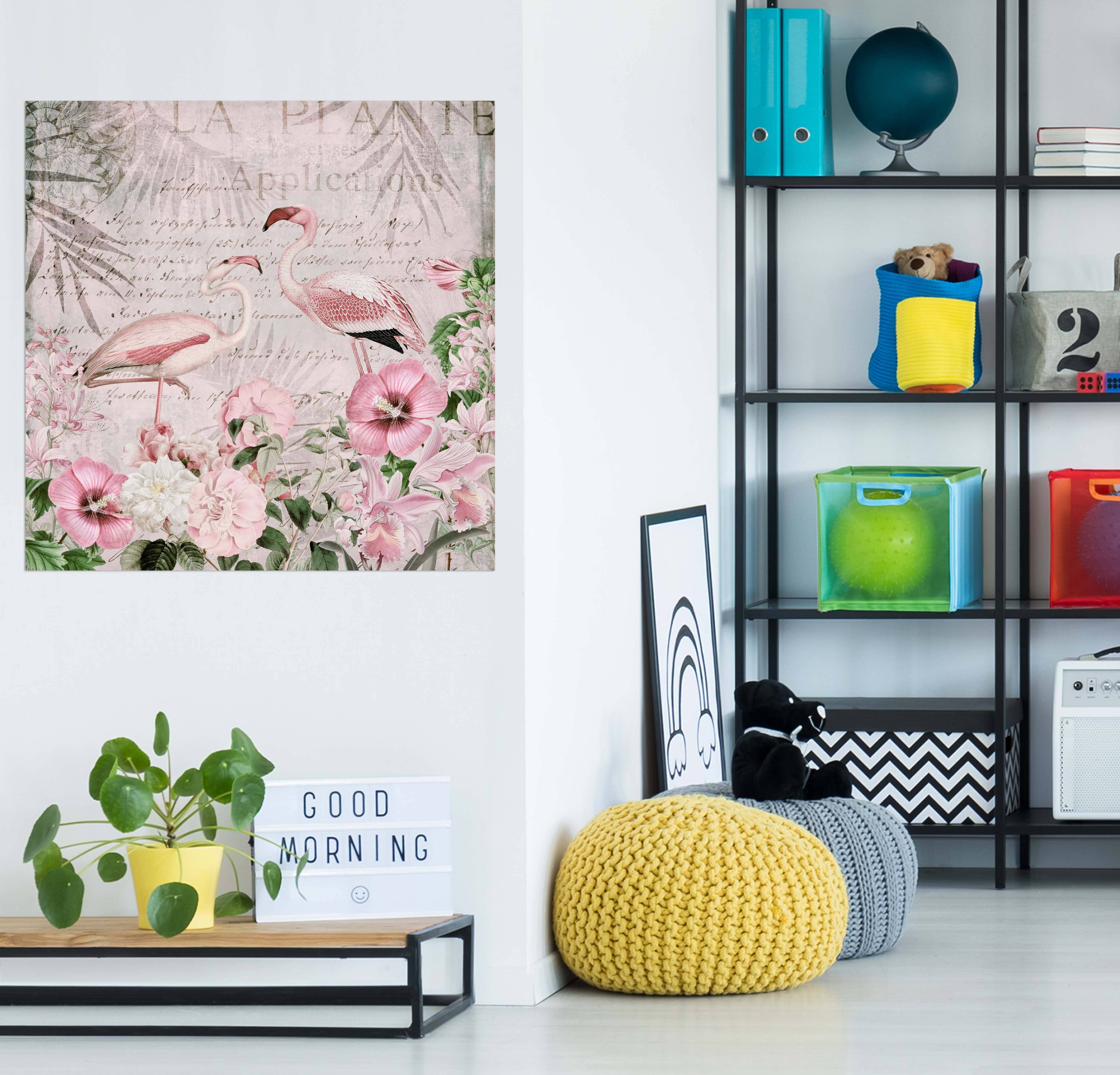 3D Flamingo Paradise 051 Andrea haase Wall Sticker Wallpaper AJ Wallpaper 2