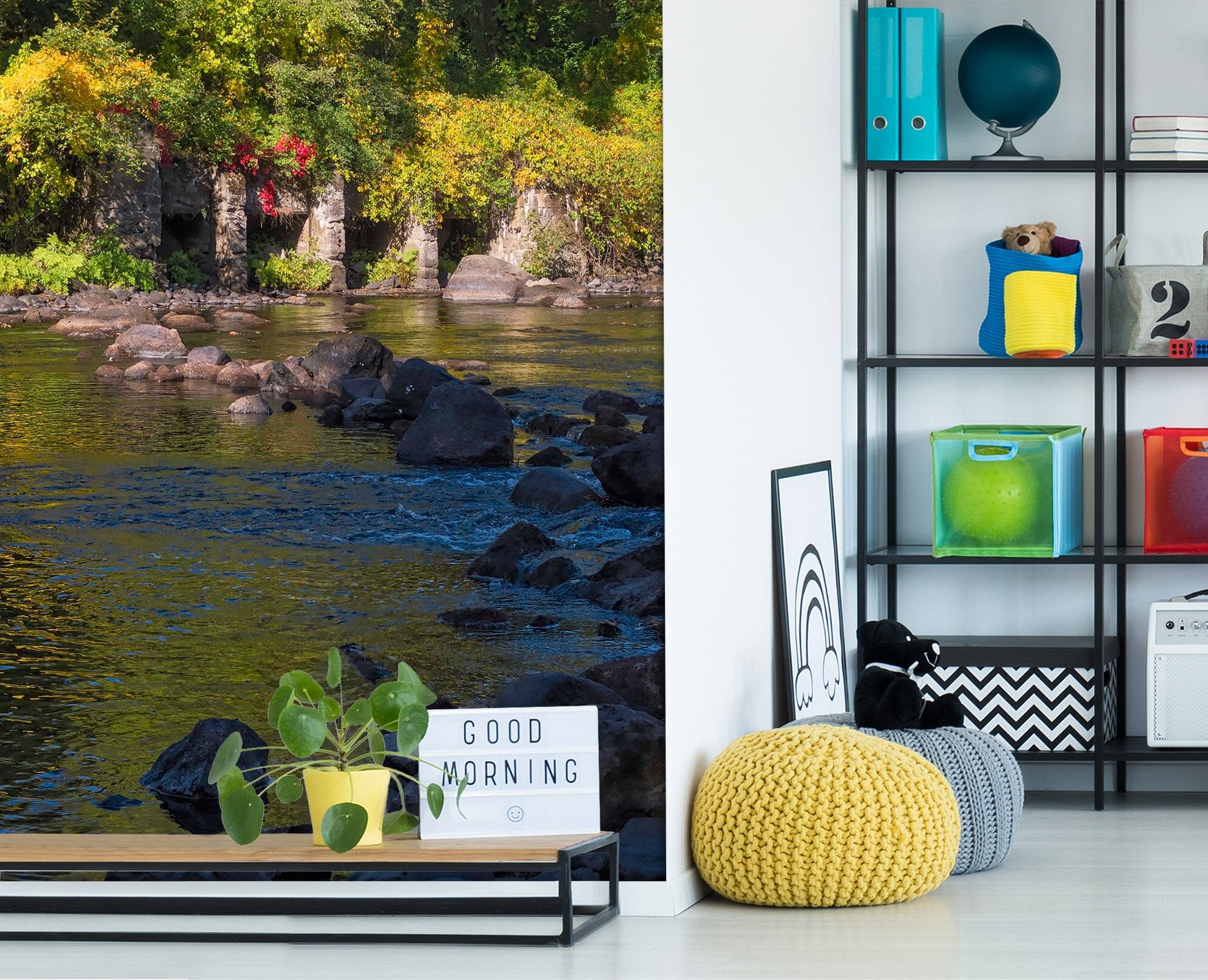 3D River Flowing 135 Jerry LoFaro Wall Mural Wall Murals Wallpaper AJ Wallpaper 2