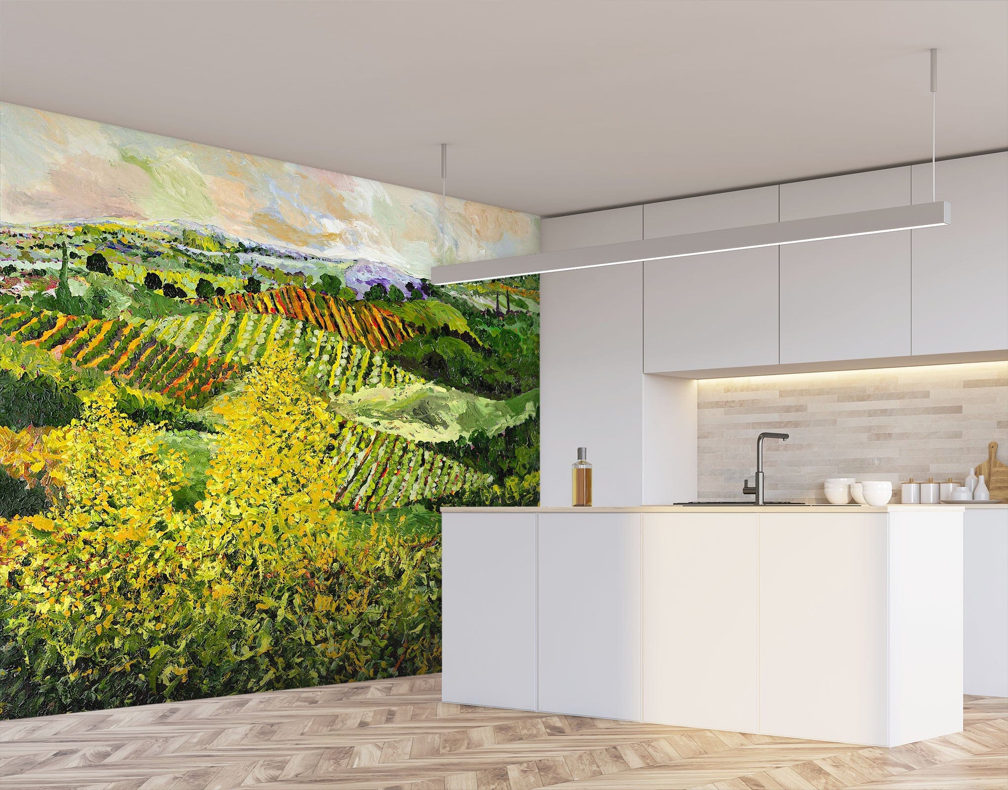 3D Yellow Trees 132 Allan P. Friedlander Wall Mural Wall Murals Wallpaper AJ Wallpaper 2