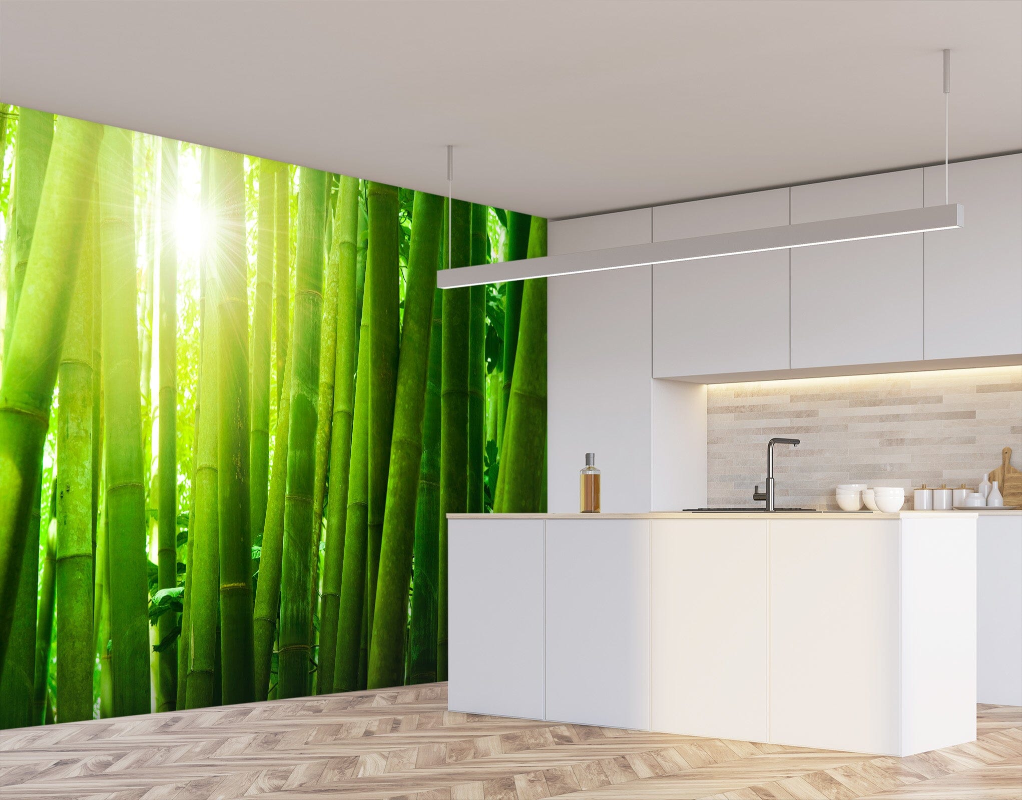 3D Bamboo Forest 1417 Wall Murals Wallpaper AJ Wallpaper 2