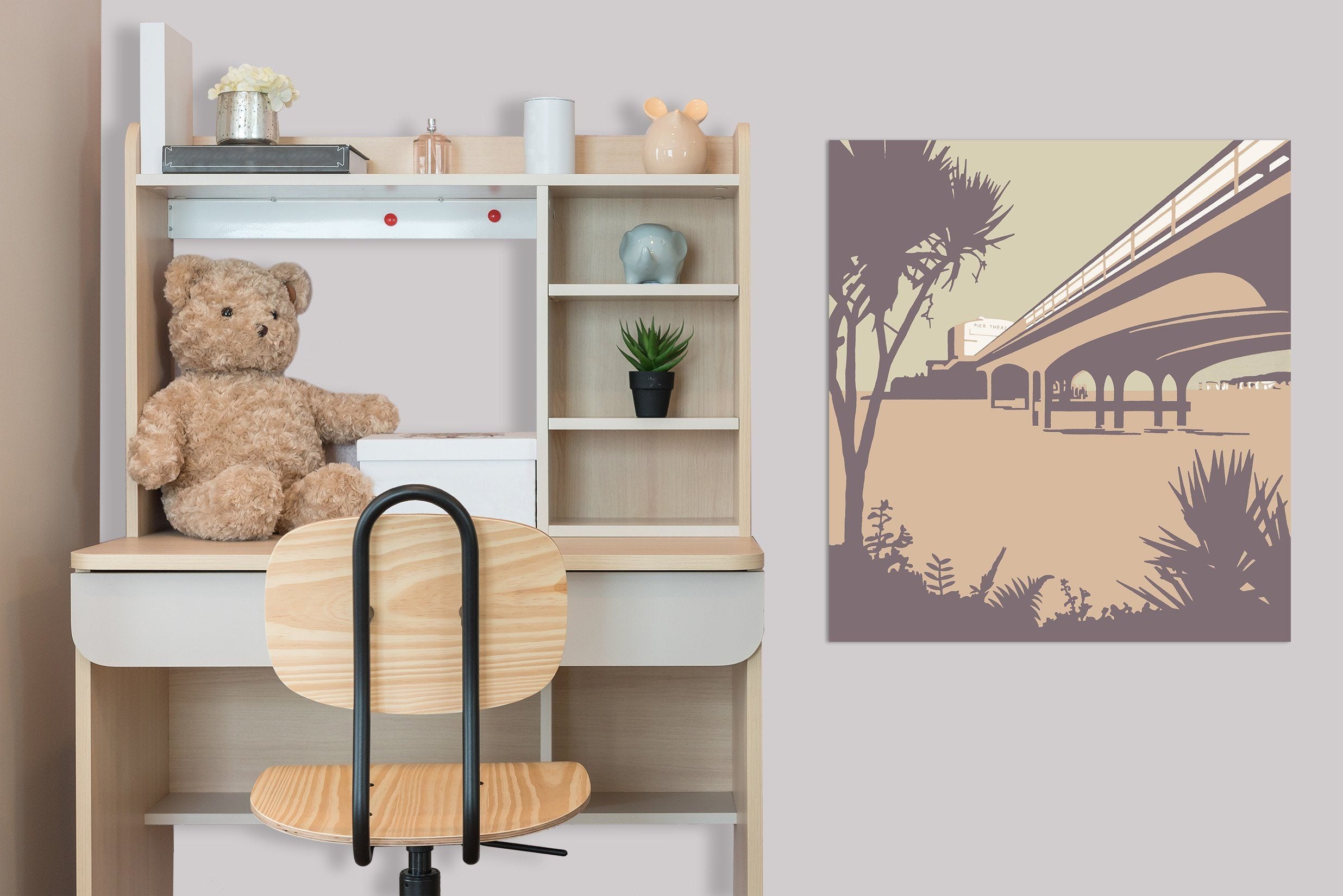 3D Bournemouth Pier Beaches 018 Steve Read Wall Sticker Wallpaper AJ Wallpaper 2