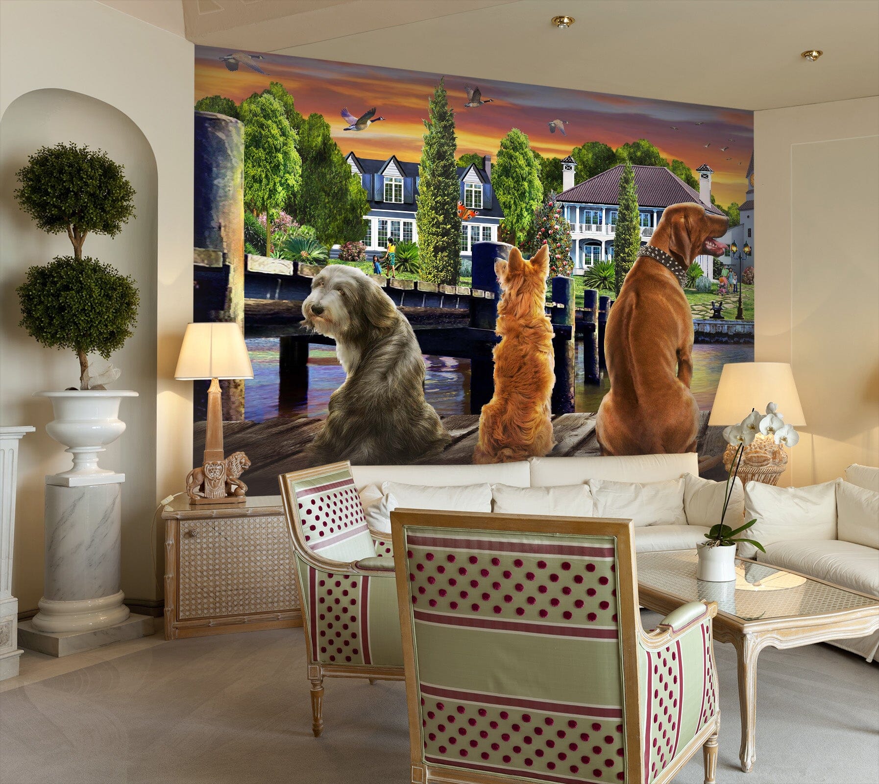 3D Watchdog 1422 Adrian Chesterman Wall Mural Wall Murals Wallpaper AJ Wallpaper 2