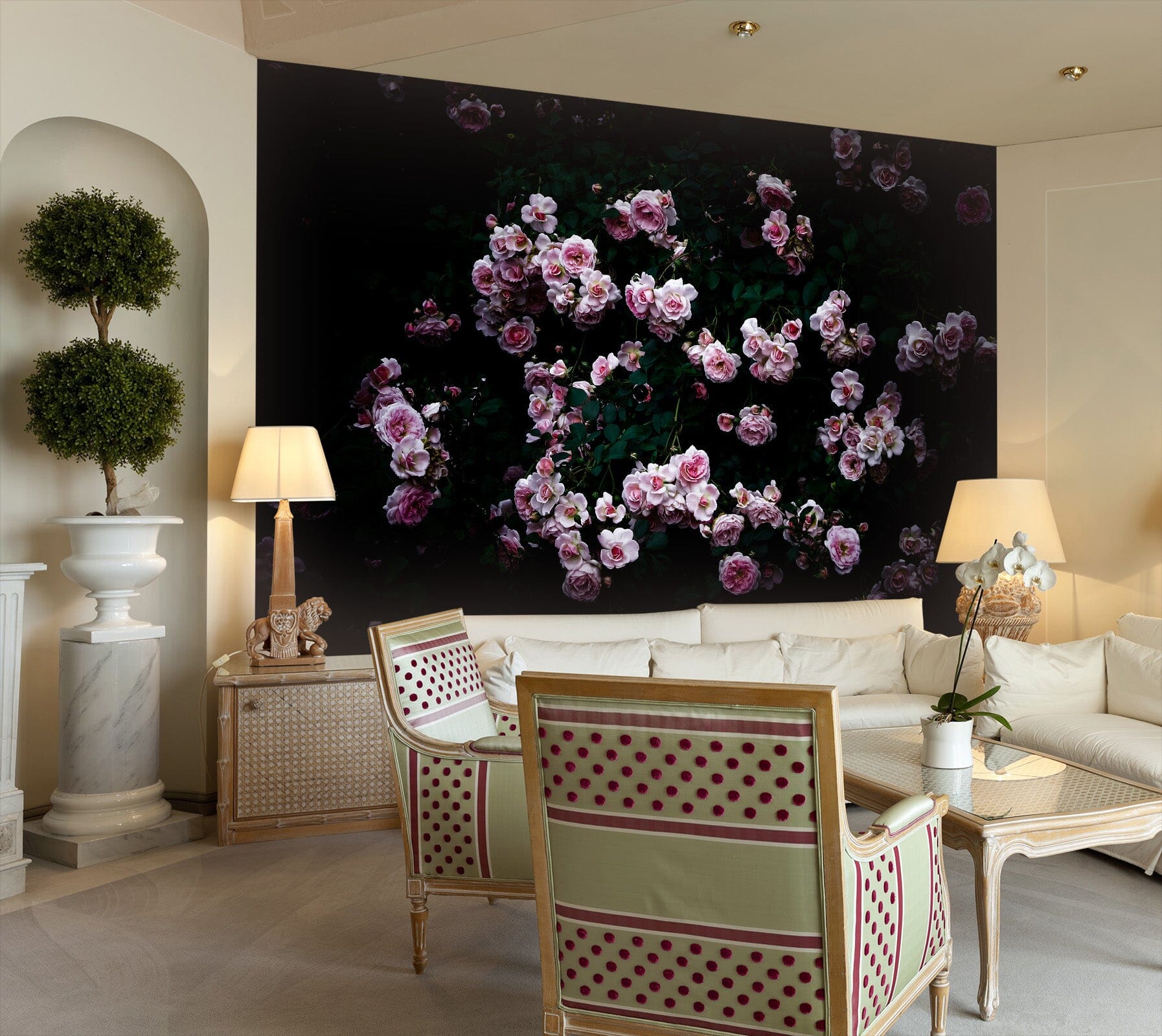 3D Pink Flowers 105 Noirblanc777 Wall Mural Wall Murals Wallpaper AJ Wallpaper 2