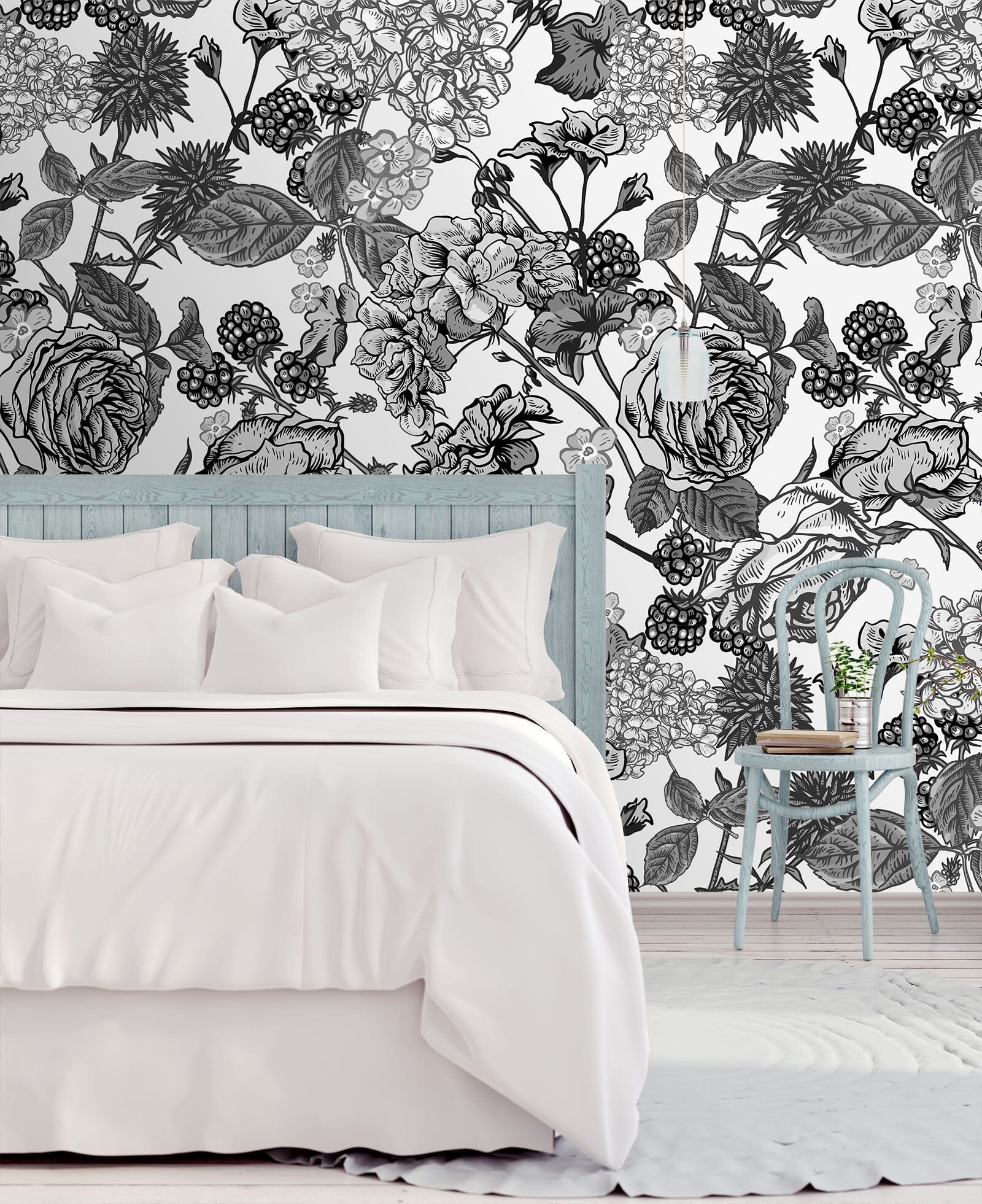 3D Doodle Peony Flower 54 Wall Murals Wallpaper AJ Wallpaper 2