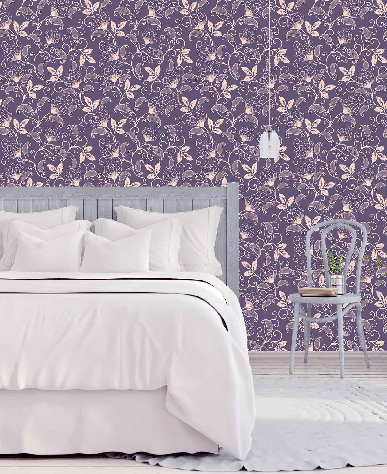 3D Purple Pattern 350 Wallpaper AJ Wallpaper 2