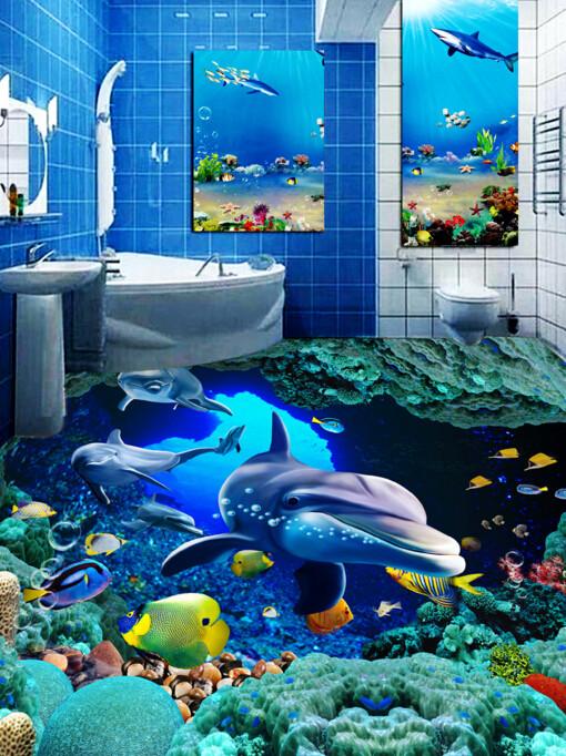 3D Mysterious Seabed Floor Mural Wallpaper AJ Wallpaper 2