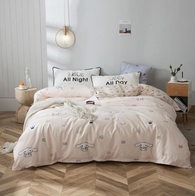 3D Cartoon White Dog 4196 Bed Pillowcases Quilt
