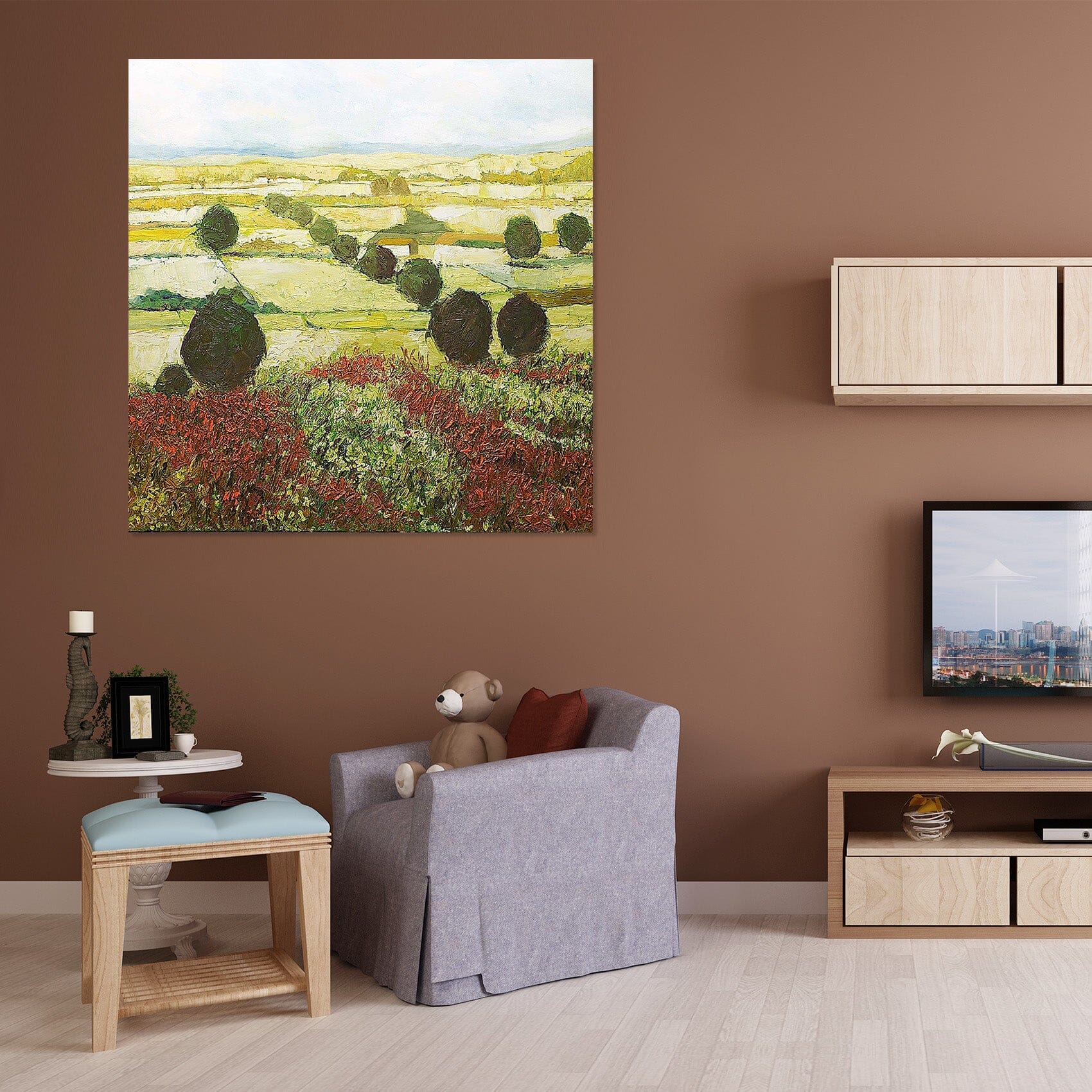 3D Wildflower Valley 109 Allan P. Friedlander Wall Sticker Wallpaper AJ Wallpaper 2