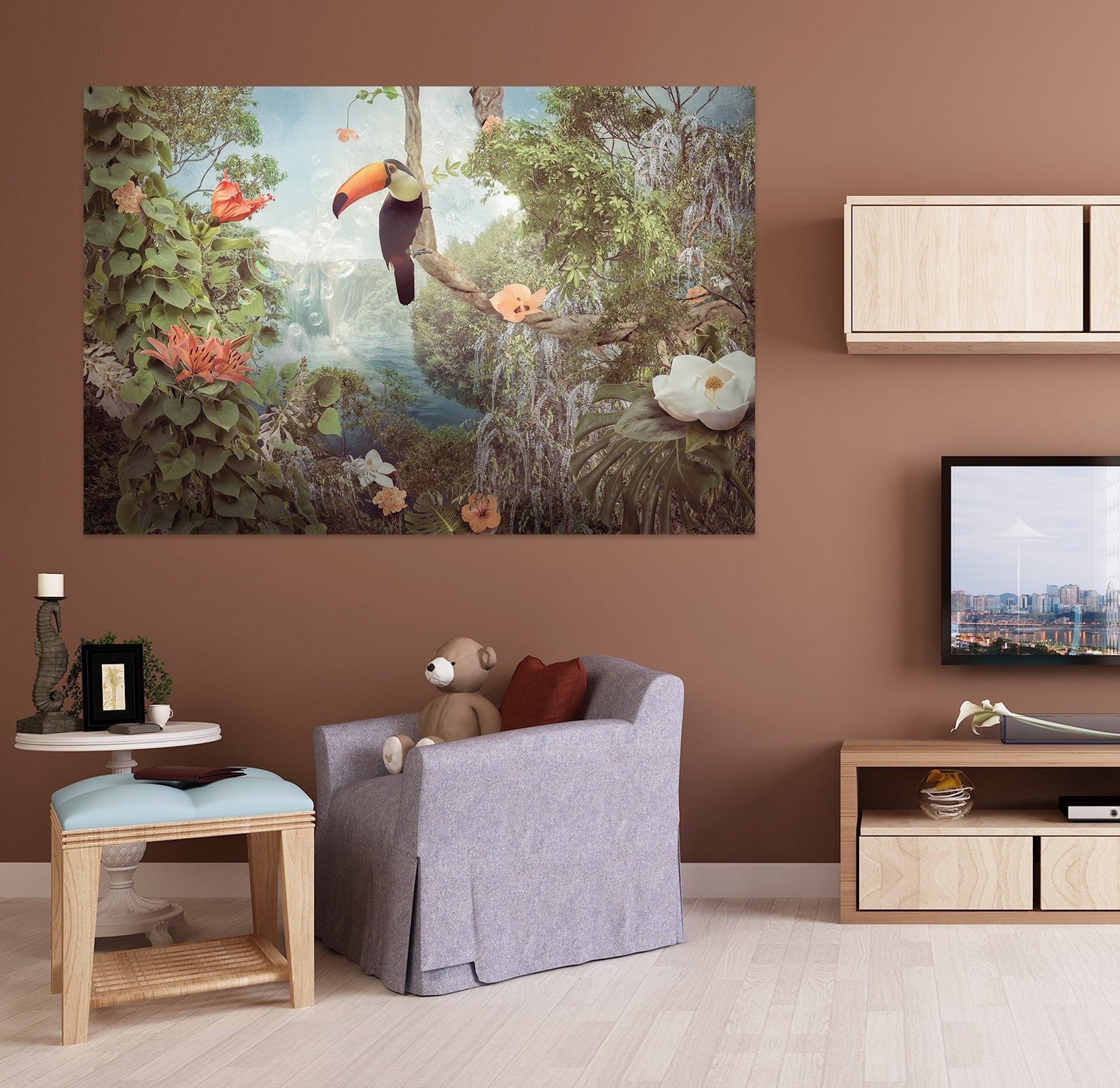 3D Tree Toucan 4037 Beth Sheridan Wall Sticker