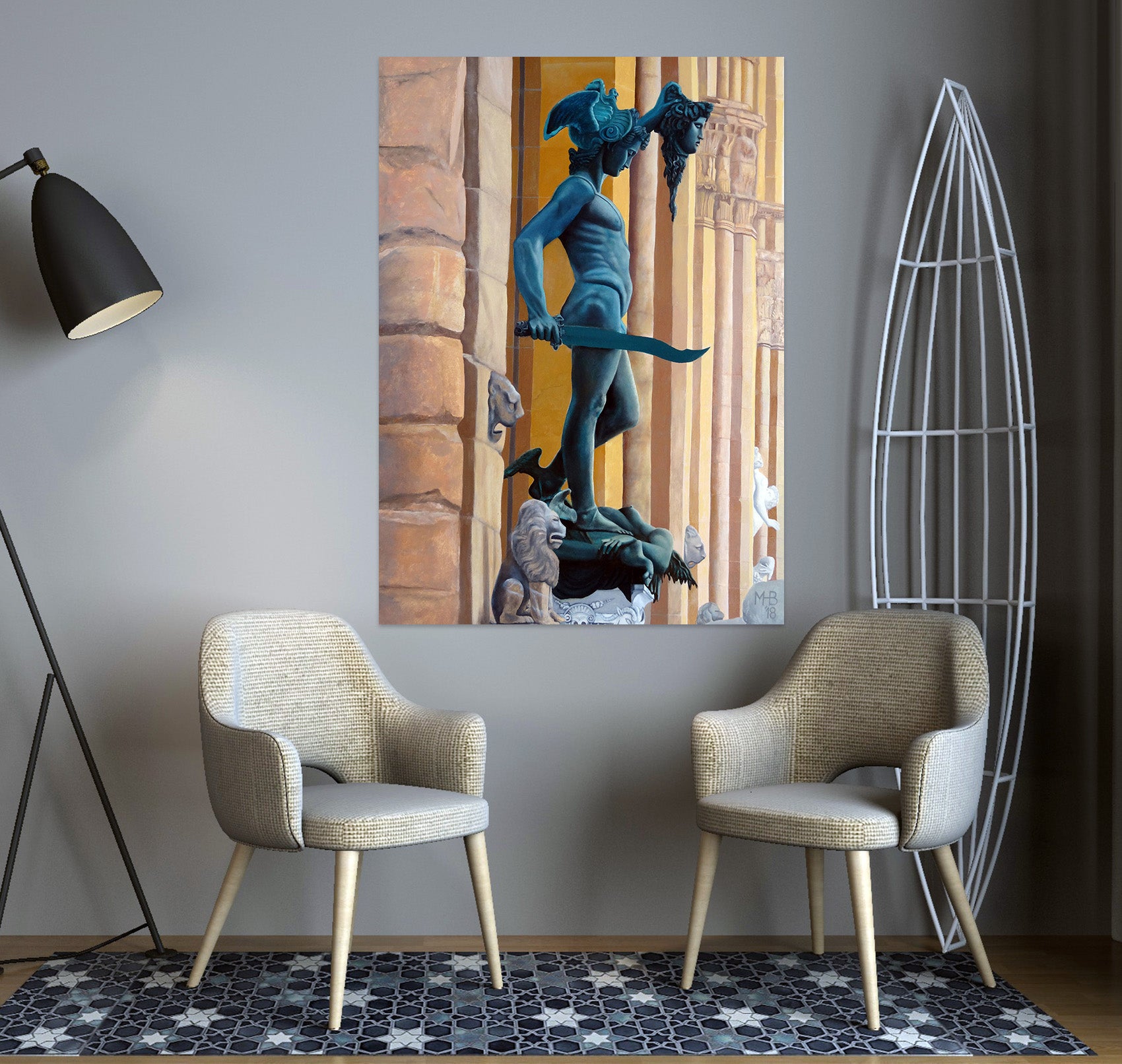 3D Portrait Statue 110136 Matthew Holden Bates Wall Sticker