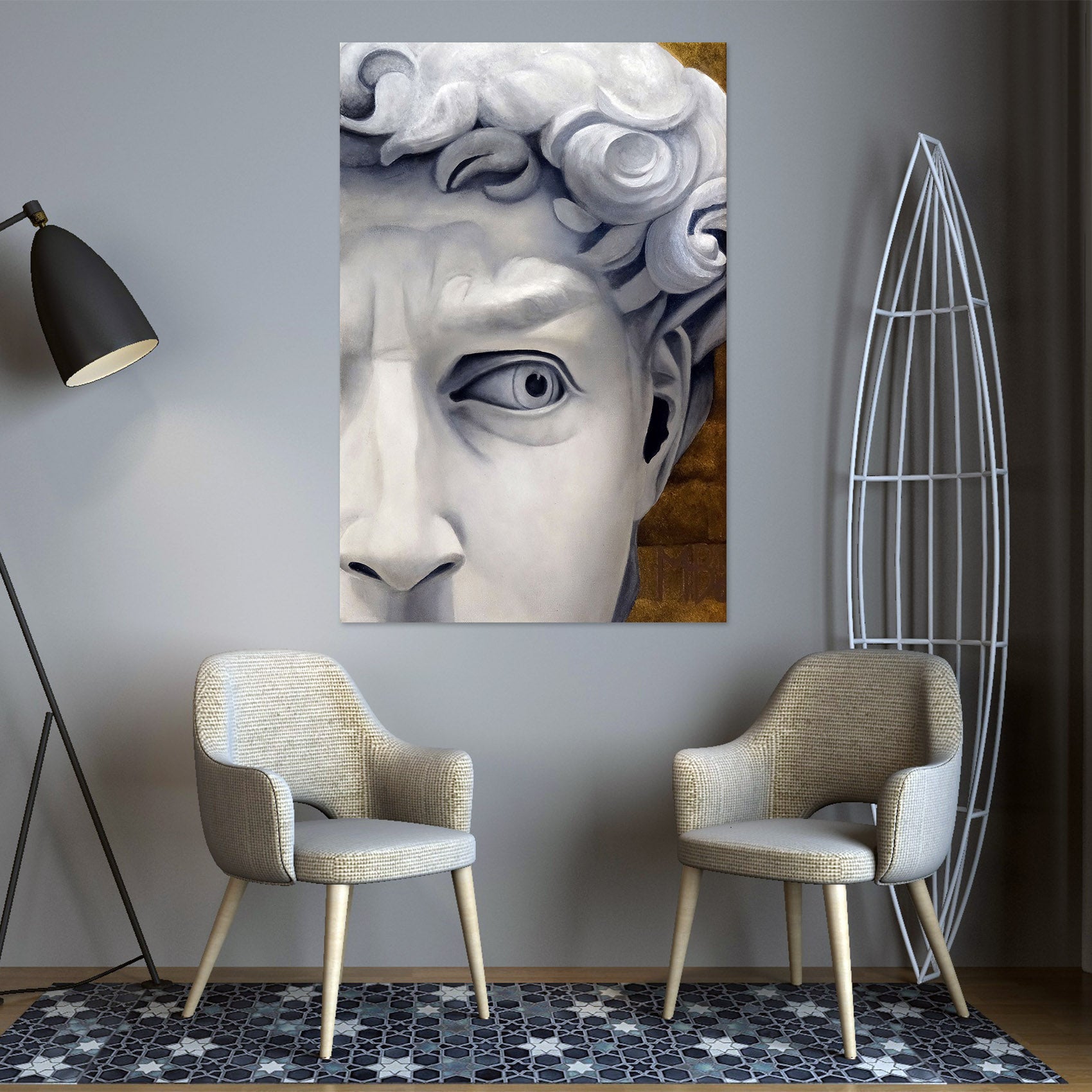 3D Statue Of David 110127 Matthew Holden Bates Wall Sticker