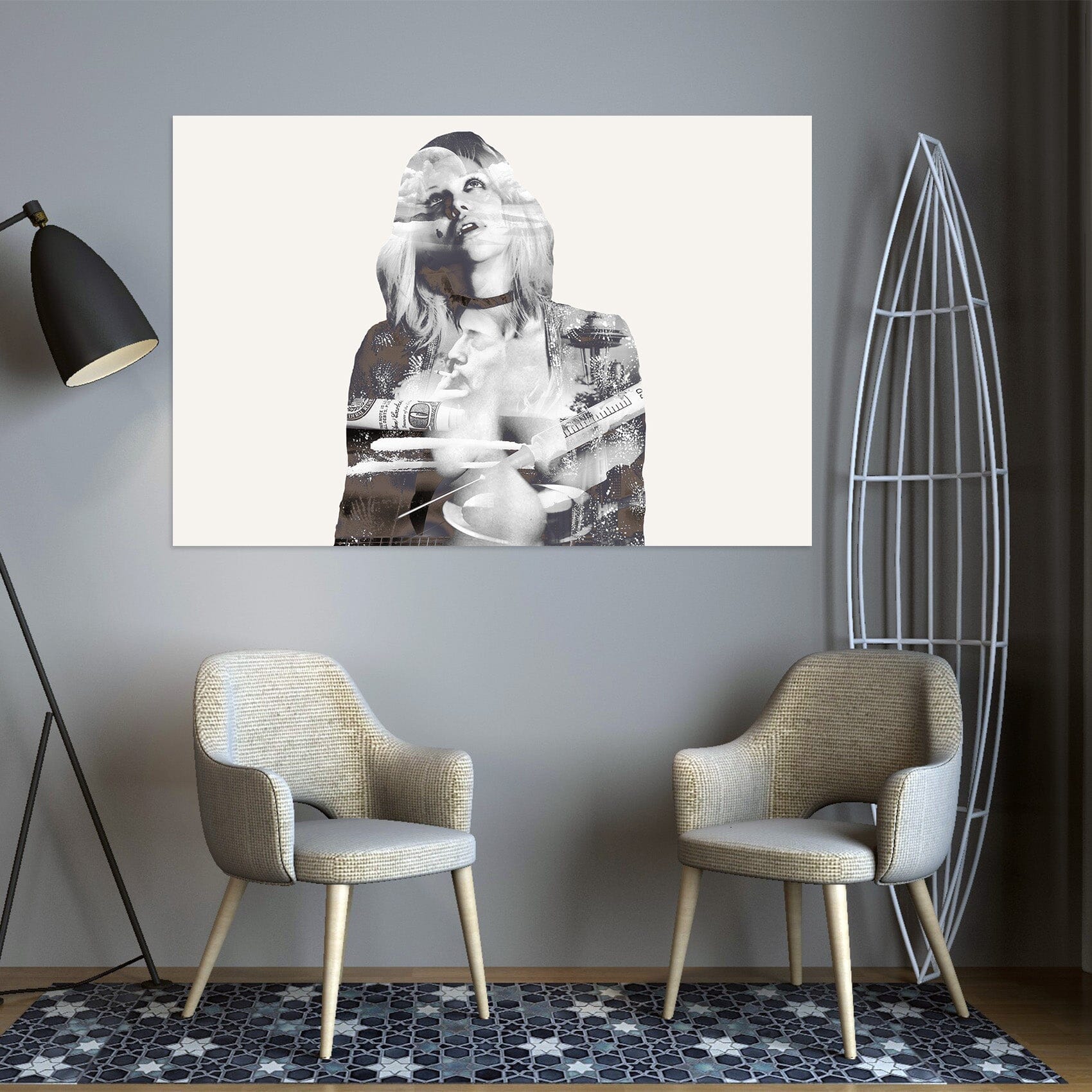 3D Short Hair Girl 011 Marco Cavazzana Wall Sticker Wallpaper AJ Wallpaper 2