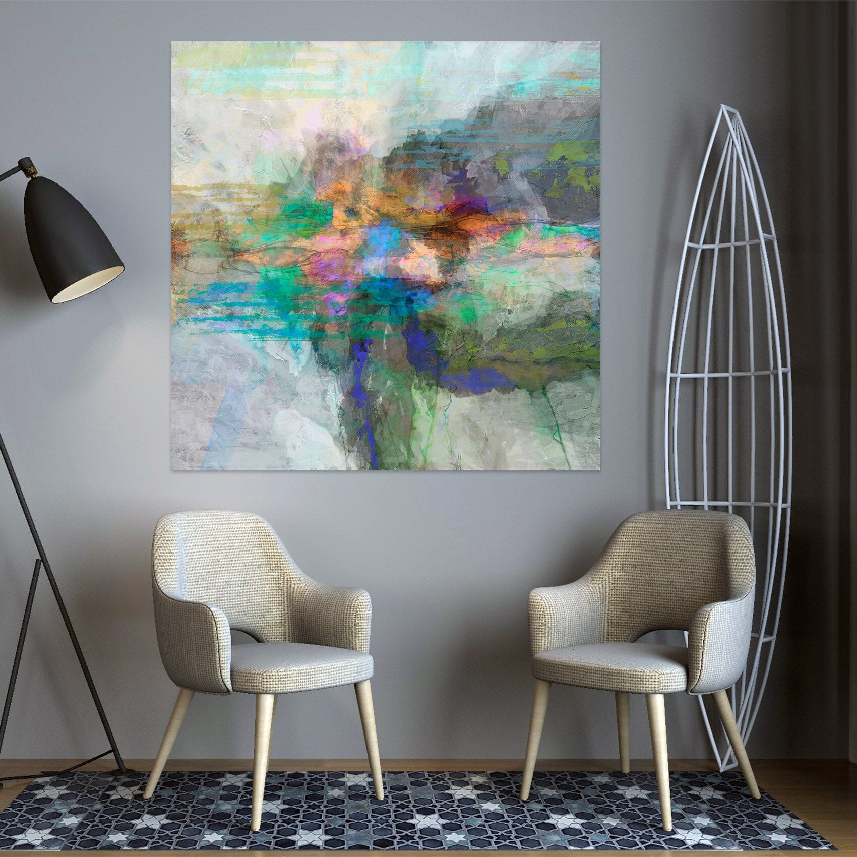 3D Colorful Lake 033 Michael Tienhaara Wall Sticker Wallpaper AJ Wallpaper 2