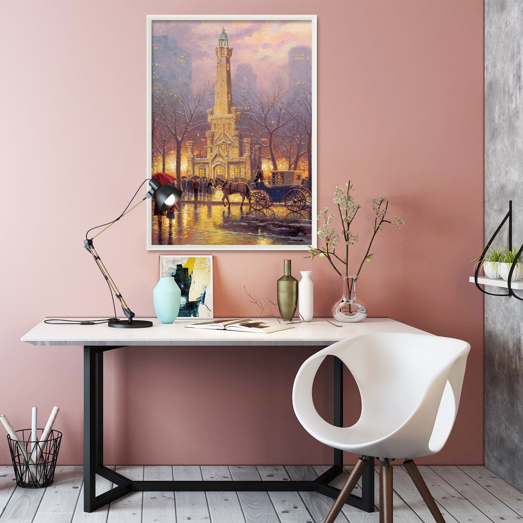 3D Horse Car 066 Fake Framed Print Painting Wallpaper AJ Creativity Home