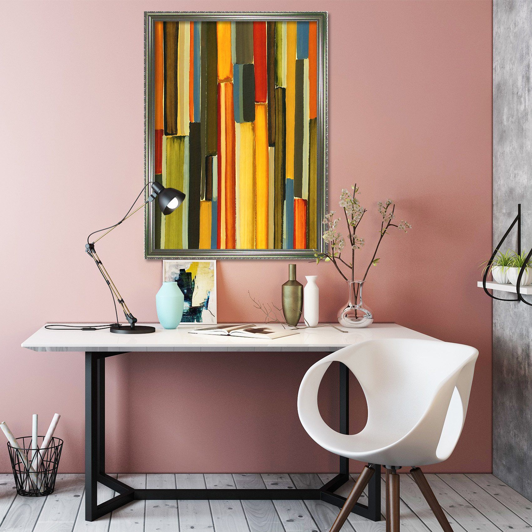 3D Colorful Painting 117 Fake Framed Print Painting Wallpaper AJ Creativity Home