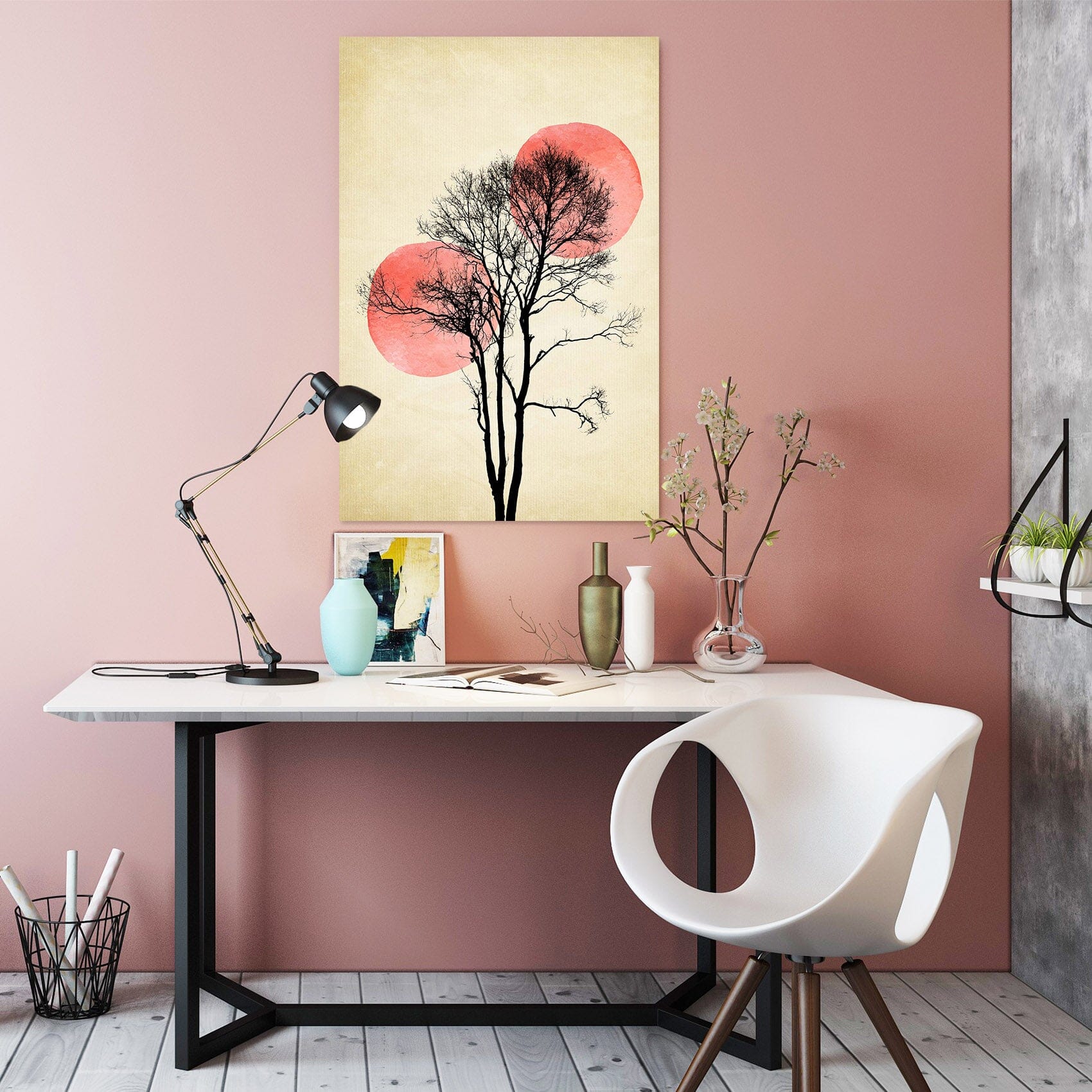 3D Moon Hiding 021 Boris Draschoff Wall Sticker Wallpaper AJ Wallpaper 2