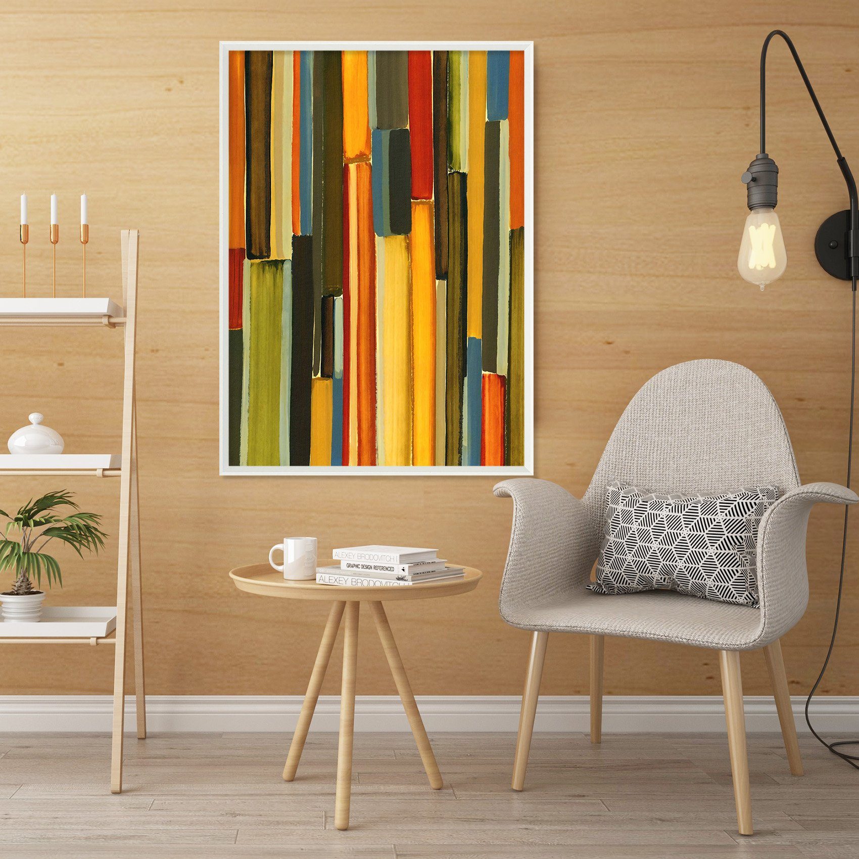 3D Colorful Painting 117 Fake Framed Print Painting Wallpaper AJ Creativity Home