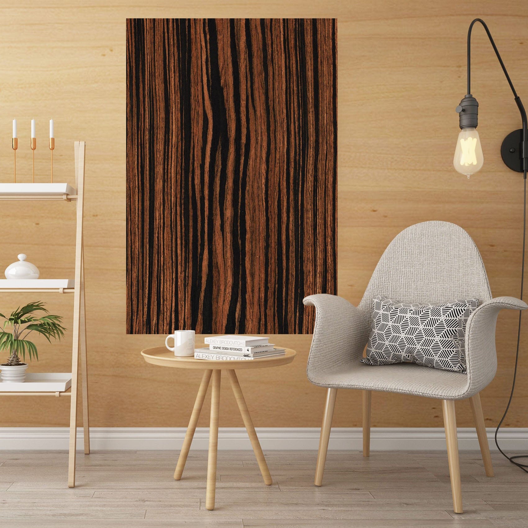 3D Wood Grain 1002 Wall Sticker Wallpaper AJ Wallpaper 2