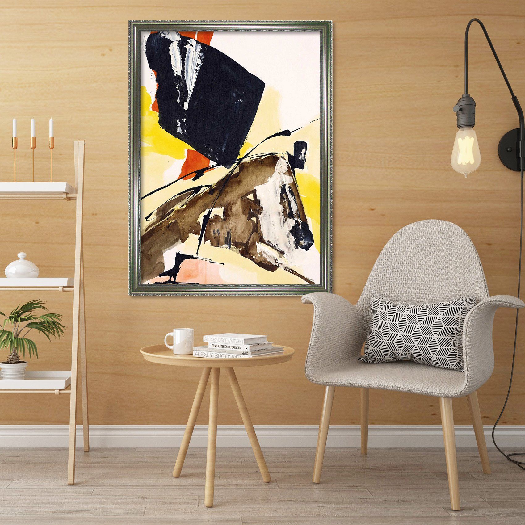 3D Black Graffiti 104 Fake Framed Print Painting Wallpaper AJ Creativity Home