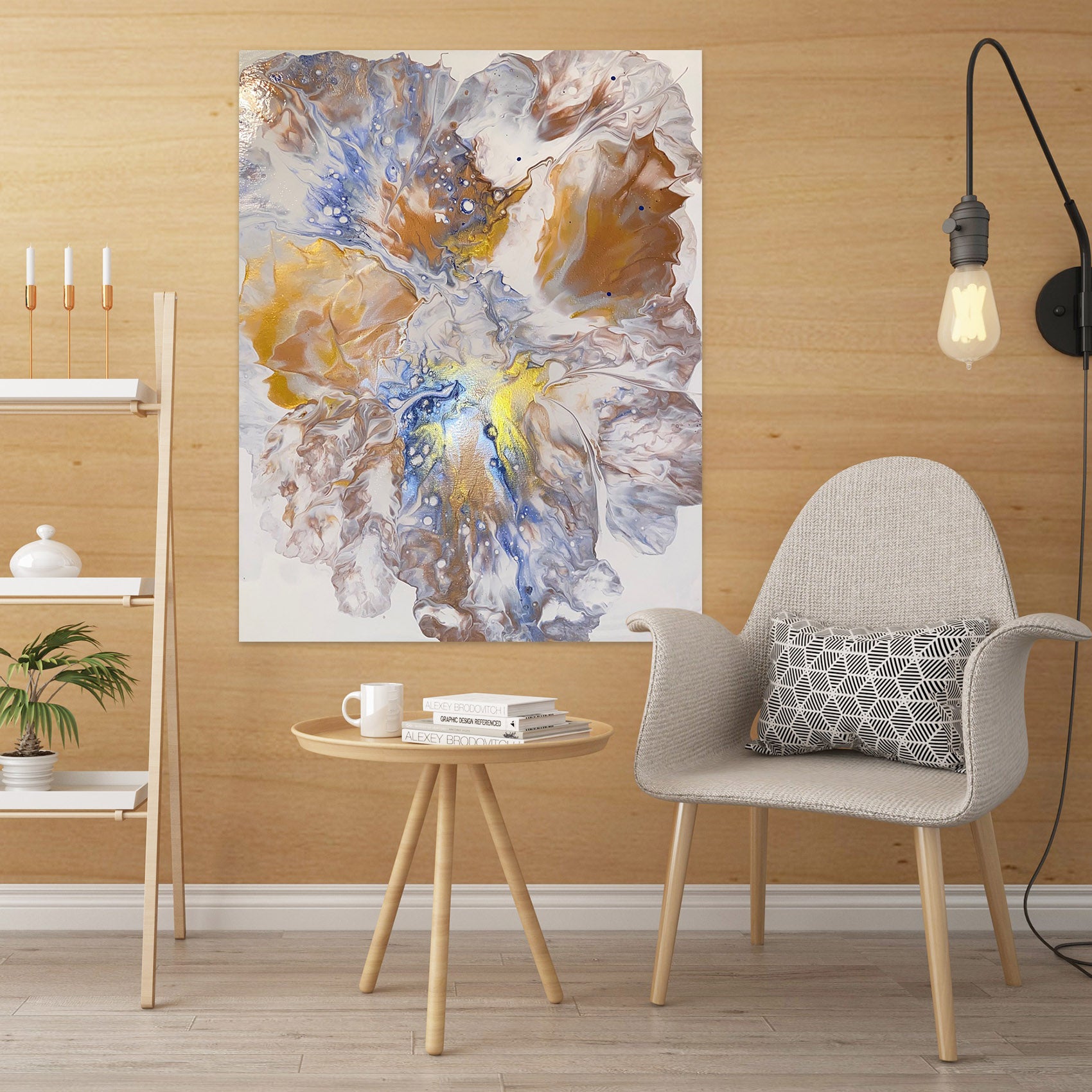 3D Abstract Flower 63563 Valerie Latrice Wall Sticker