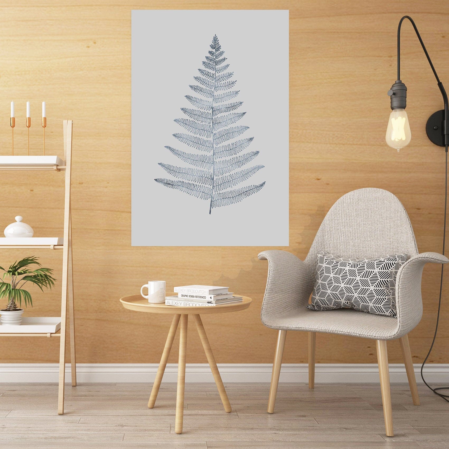 3D Leaves Pattern 118 Boris Draschoff Wall Sticker Wallpaper AJ Wallpaper 2