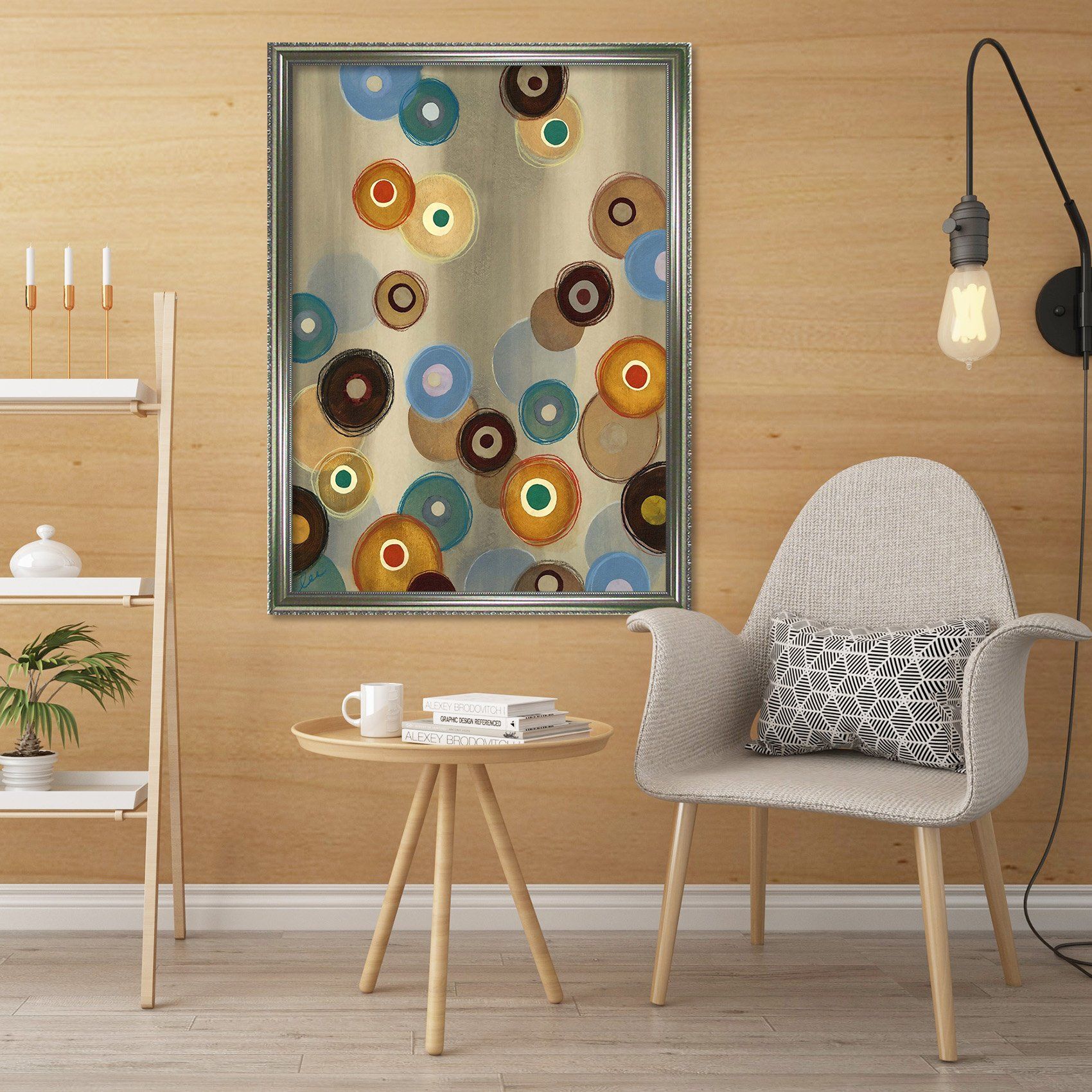 3D Circle In Circle 118 Fake Framed Print Painting Wallpaper AJ Creativity Home