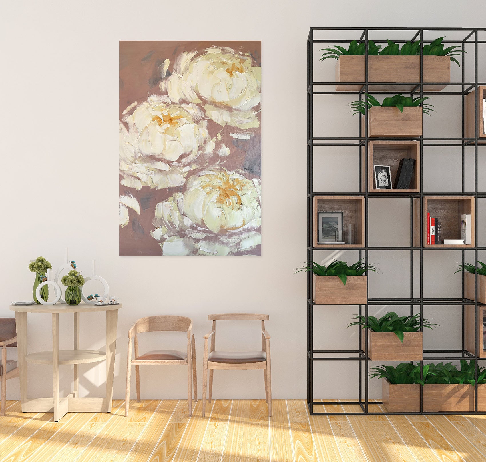 3D White Flower 2609 Skromova Marina Wall Sticker