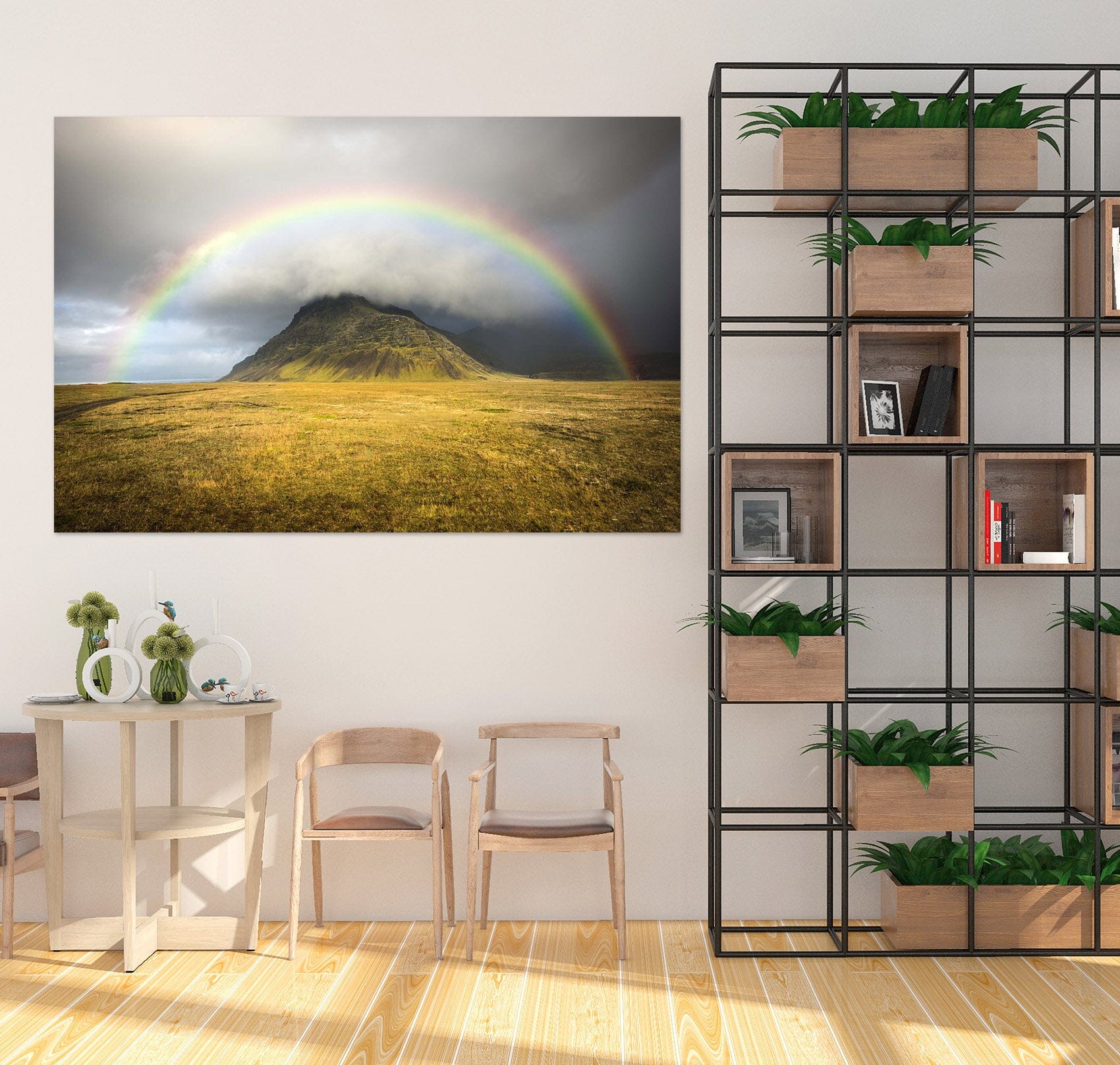 3D Rainbow Prairie 158 Marco Carmassi Wall Sticker Wallpaper AJ Wallpaper 2