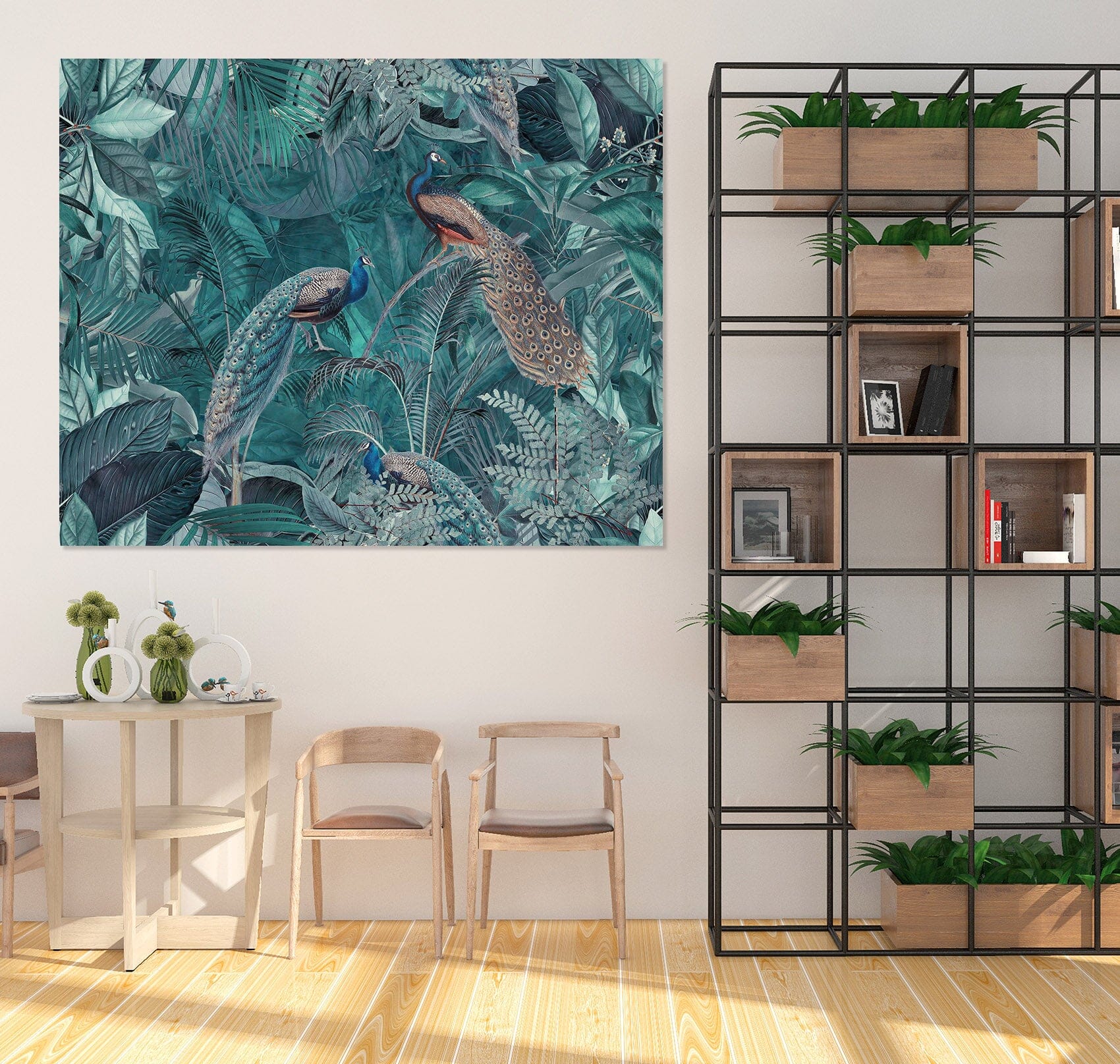 3D Forest Peacock 109 Andrea haase Wall Sticker Wallpaper AJ Wallpaper 2