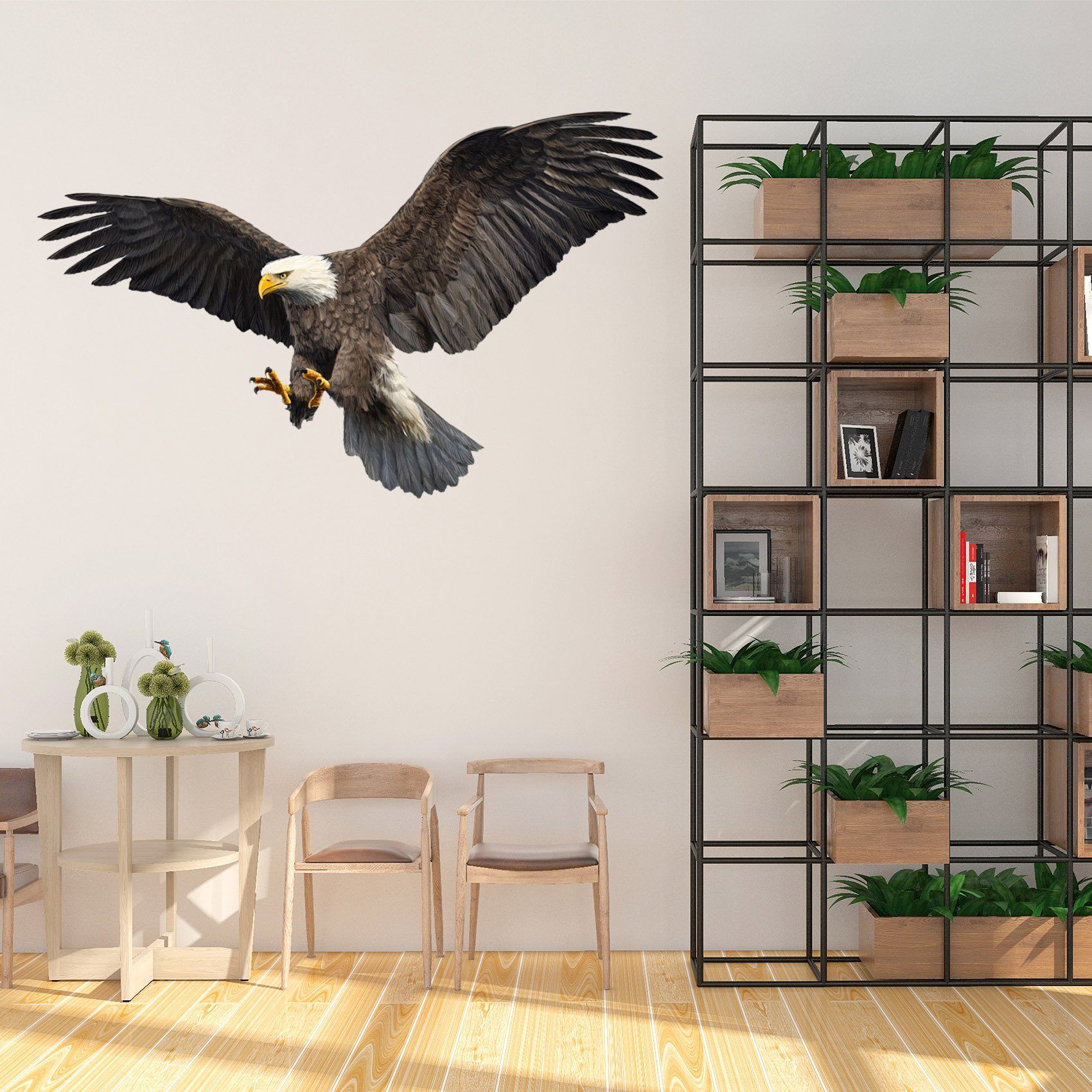 3D Eagle Wings Flying 031 Animals Wall Stickers Wallpaper AJ Wallpaper