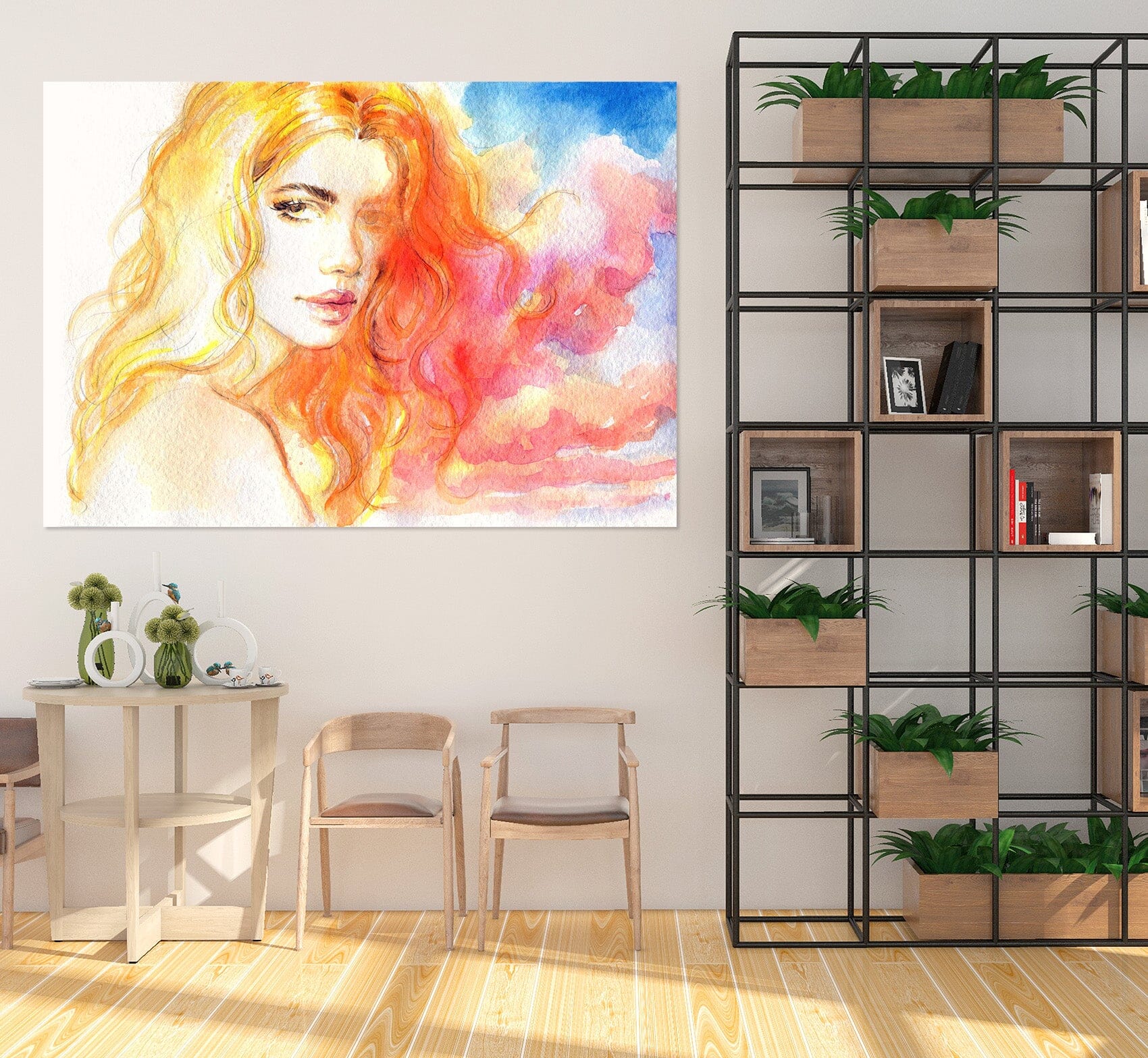 3D Blonde Woman 1054 Wall Sticker Wallpaper AJ Wallpaper 2