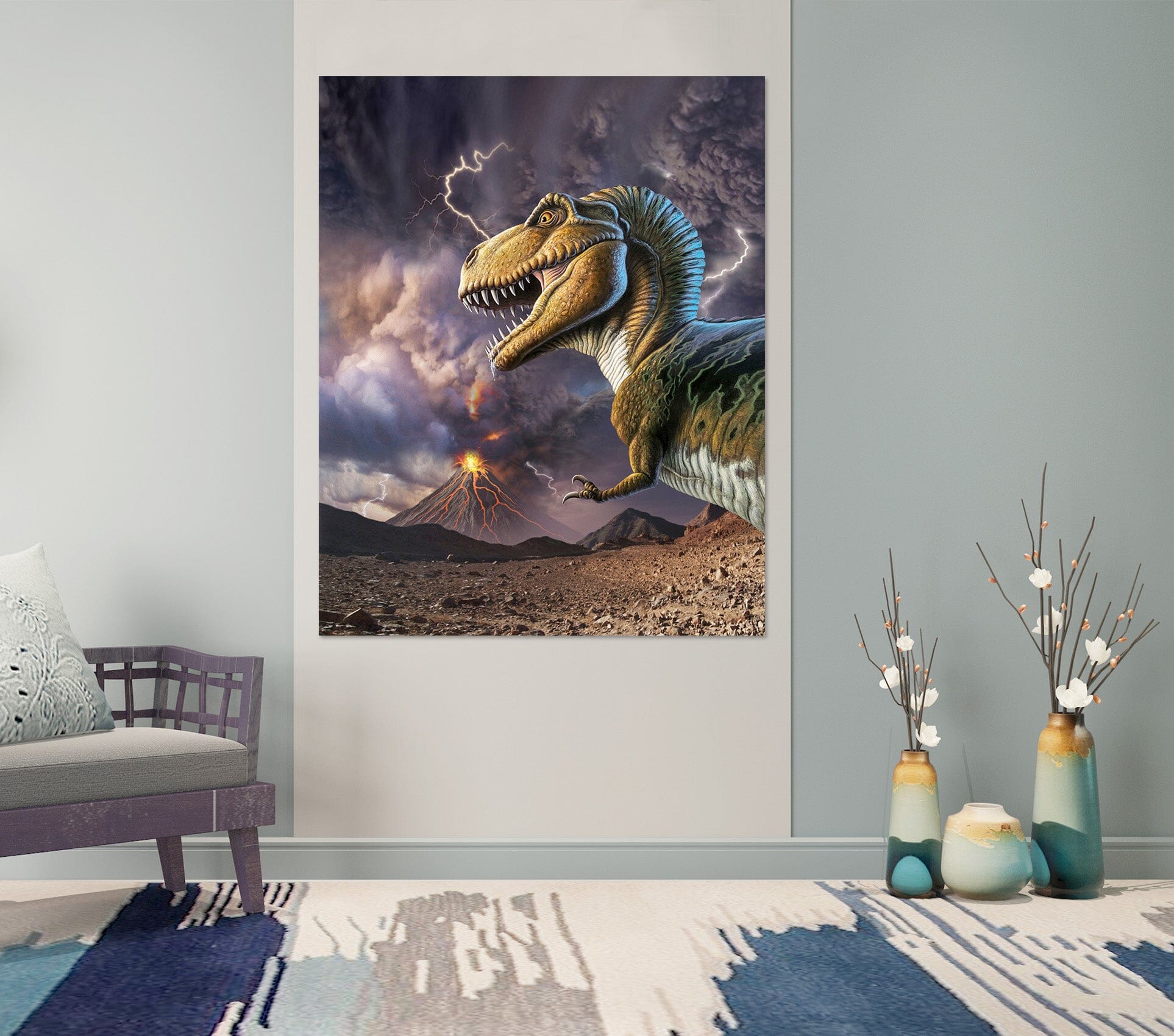 3D Sawtooth Dragon 037 Jerry LoFaro Wall Sticker Wallpaper AJ Wallpaper 2