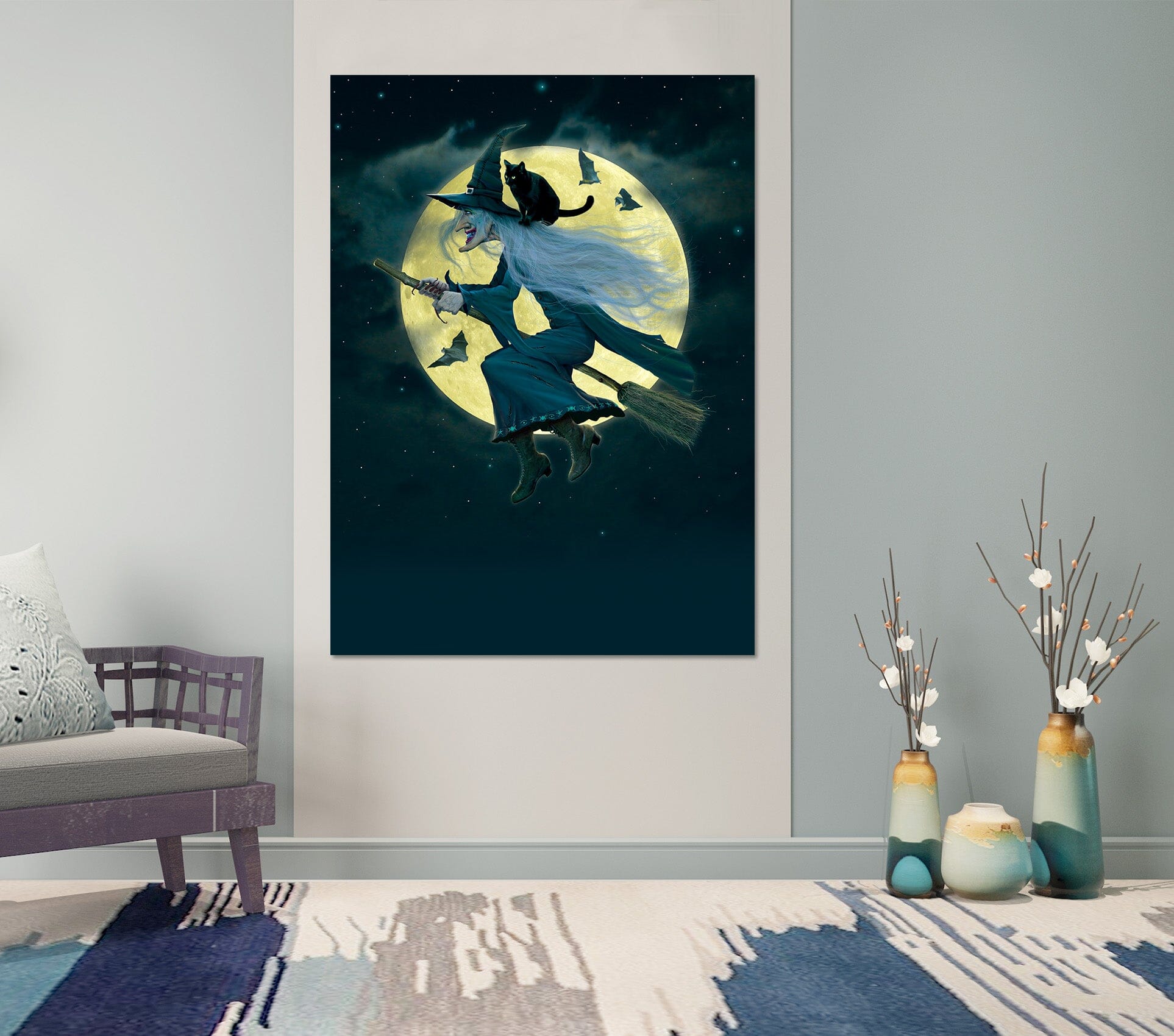 3D Witch 093 Vincent Hie Wall Sticker Wallpaper AJ Wallpaper 2