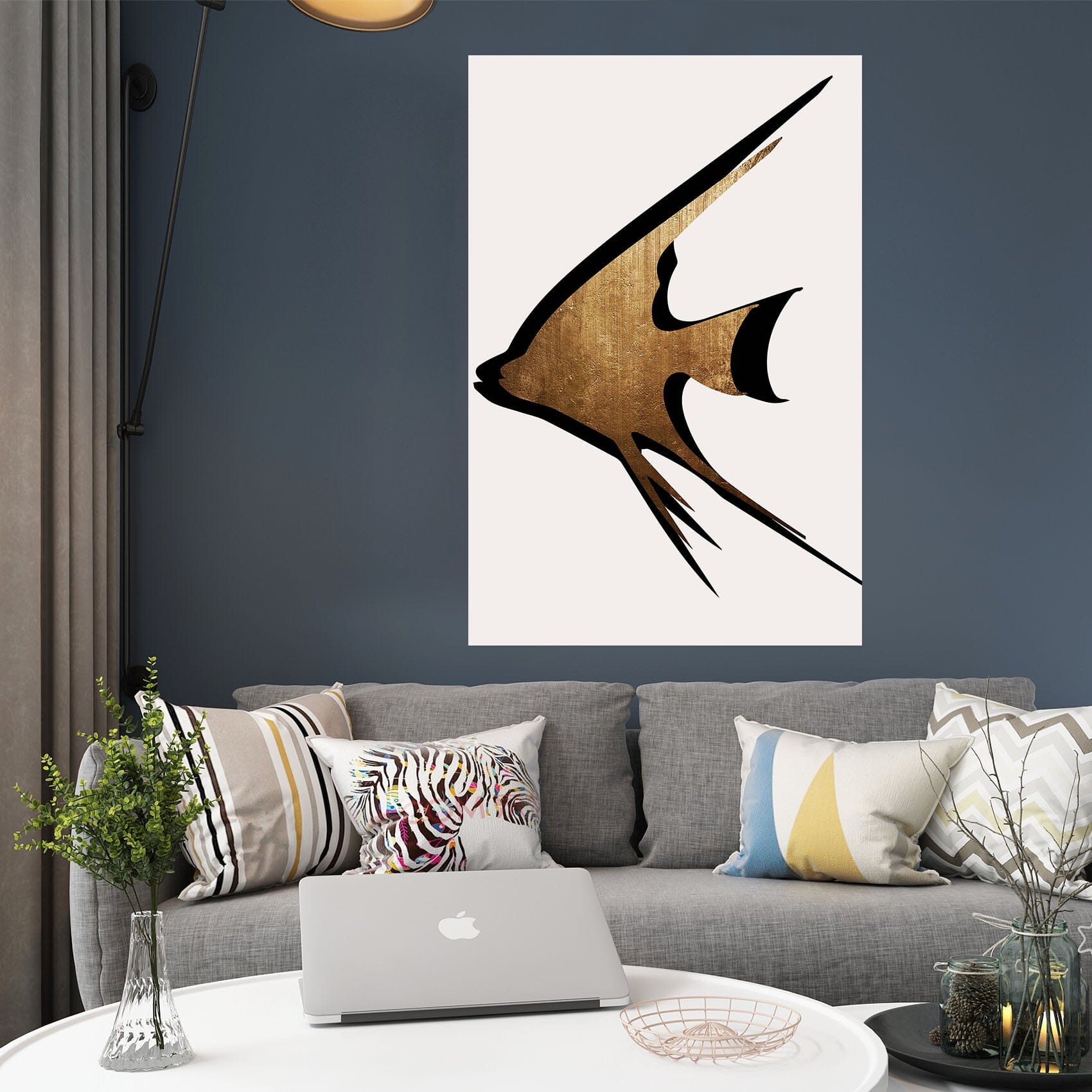3D Gold Fish 148 Boris Draschoff Wall Sticker Wallpaper AJ Wallpaper 2
