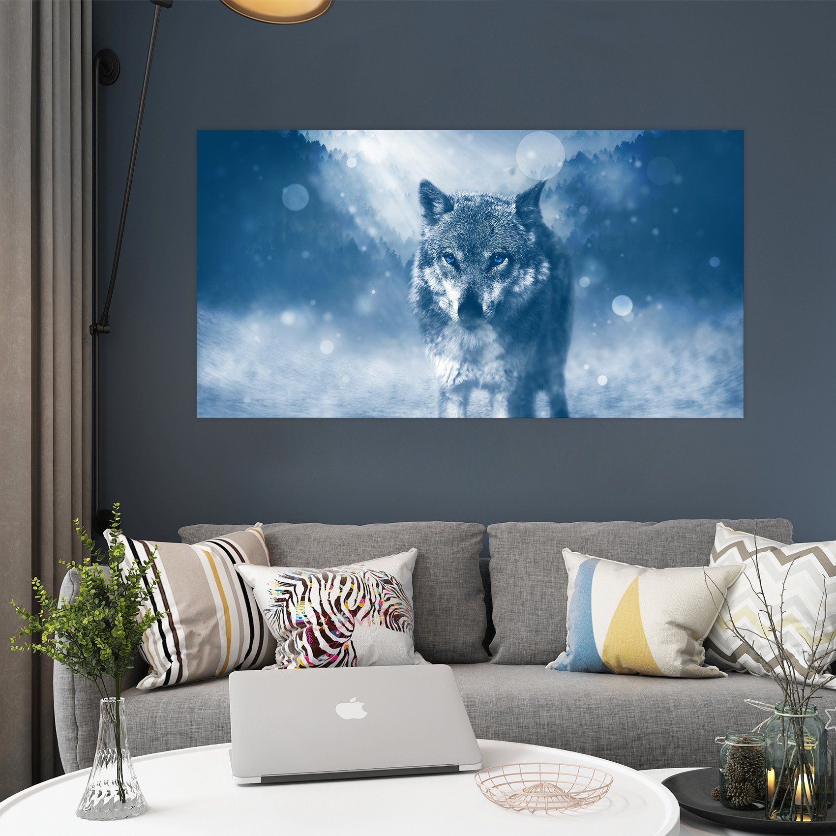3D Wolf 131 Animal Wall Stickers Wallpaper AJ Wallpaper 2