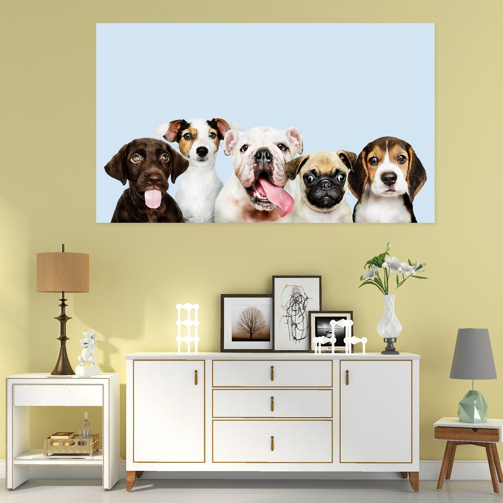 3D Blue Sky Puppy 07 Animal Wall Stickers Wallpaper AJ Wallpaper 2