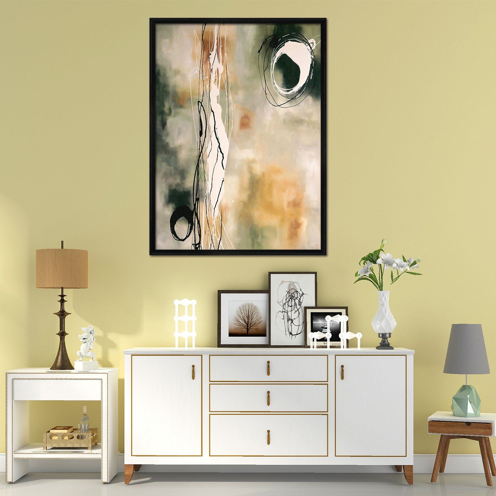 3D Graffiti Circle 113 Fake Framed Print Painting Wallpaper AJ Creativity Home